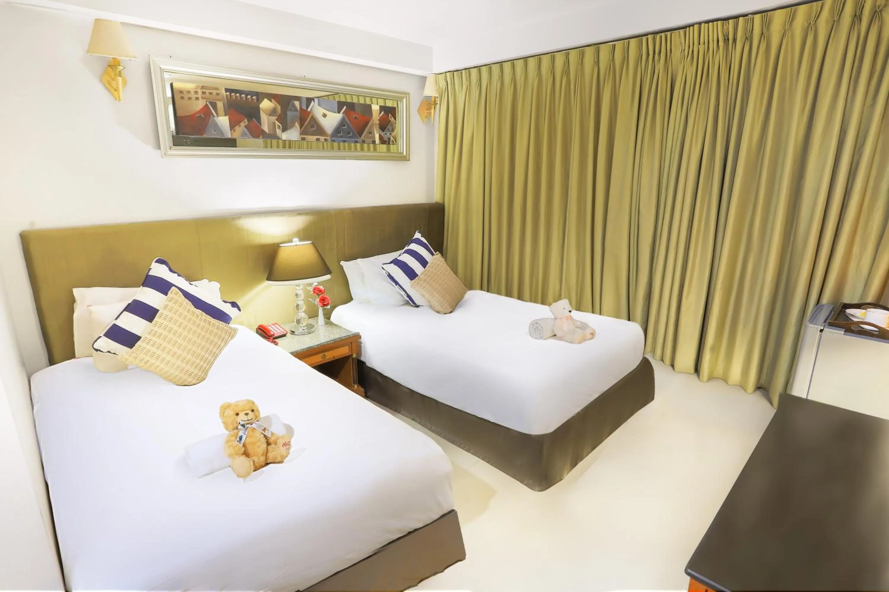 Bed in Diamond City Hotel SHA Certified