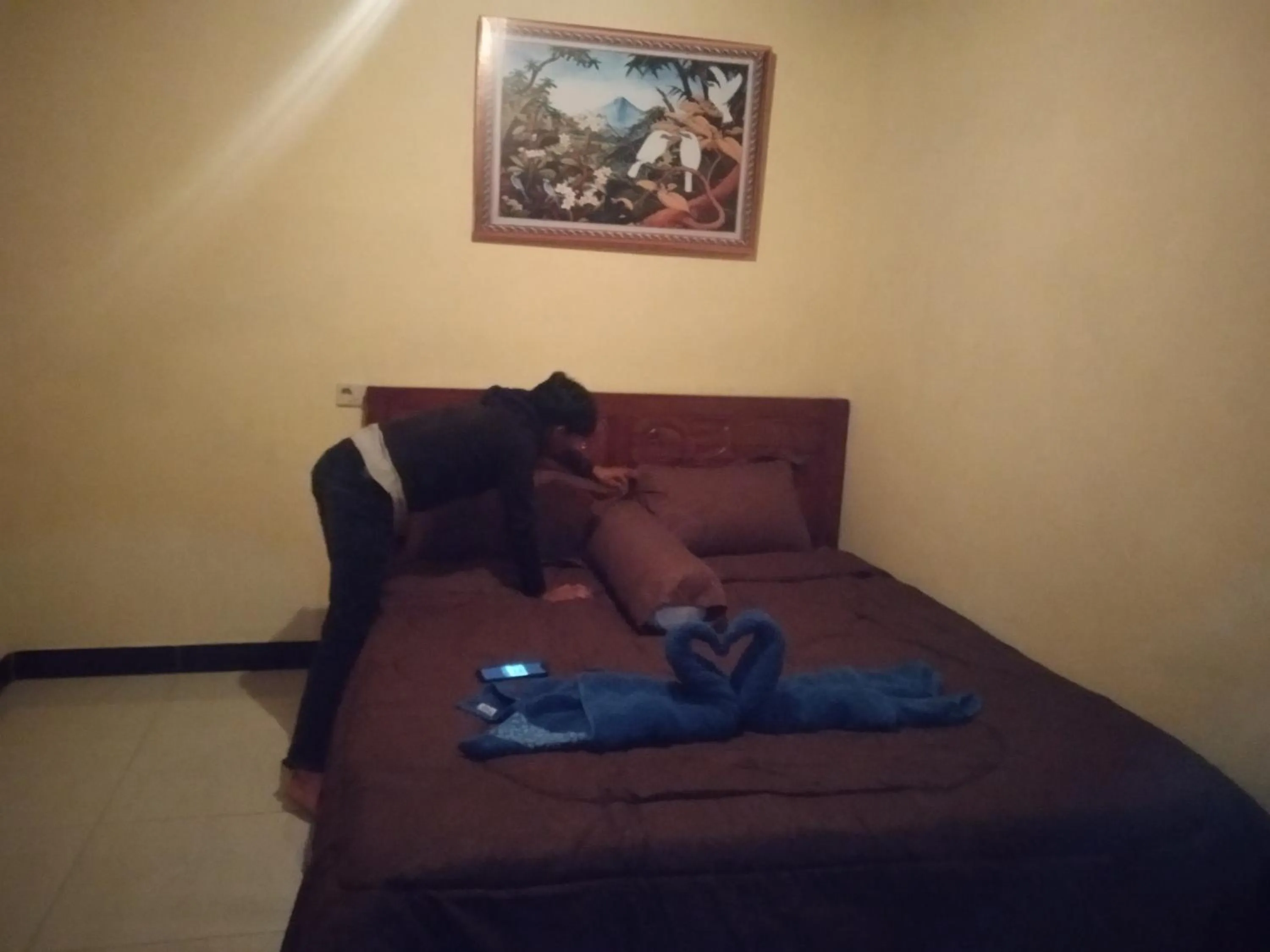 Bed in Batur Bamboo Cabin by ecommerceloka