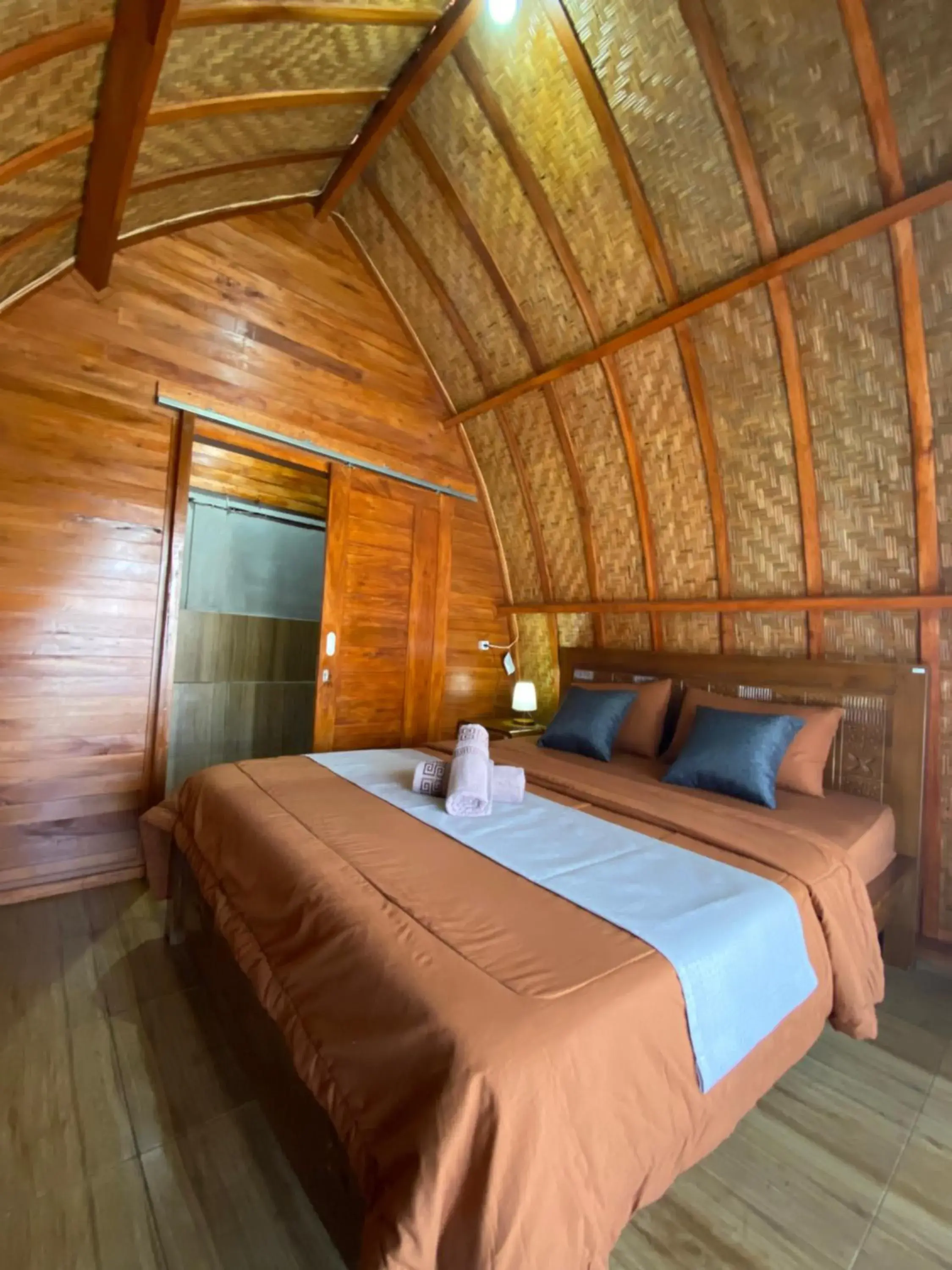Deluxe King Room in Batur Bamboo Cabin by ecommerceloka Deluxe King Room in Batur Bamboo Cabin by ecommerceloka