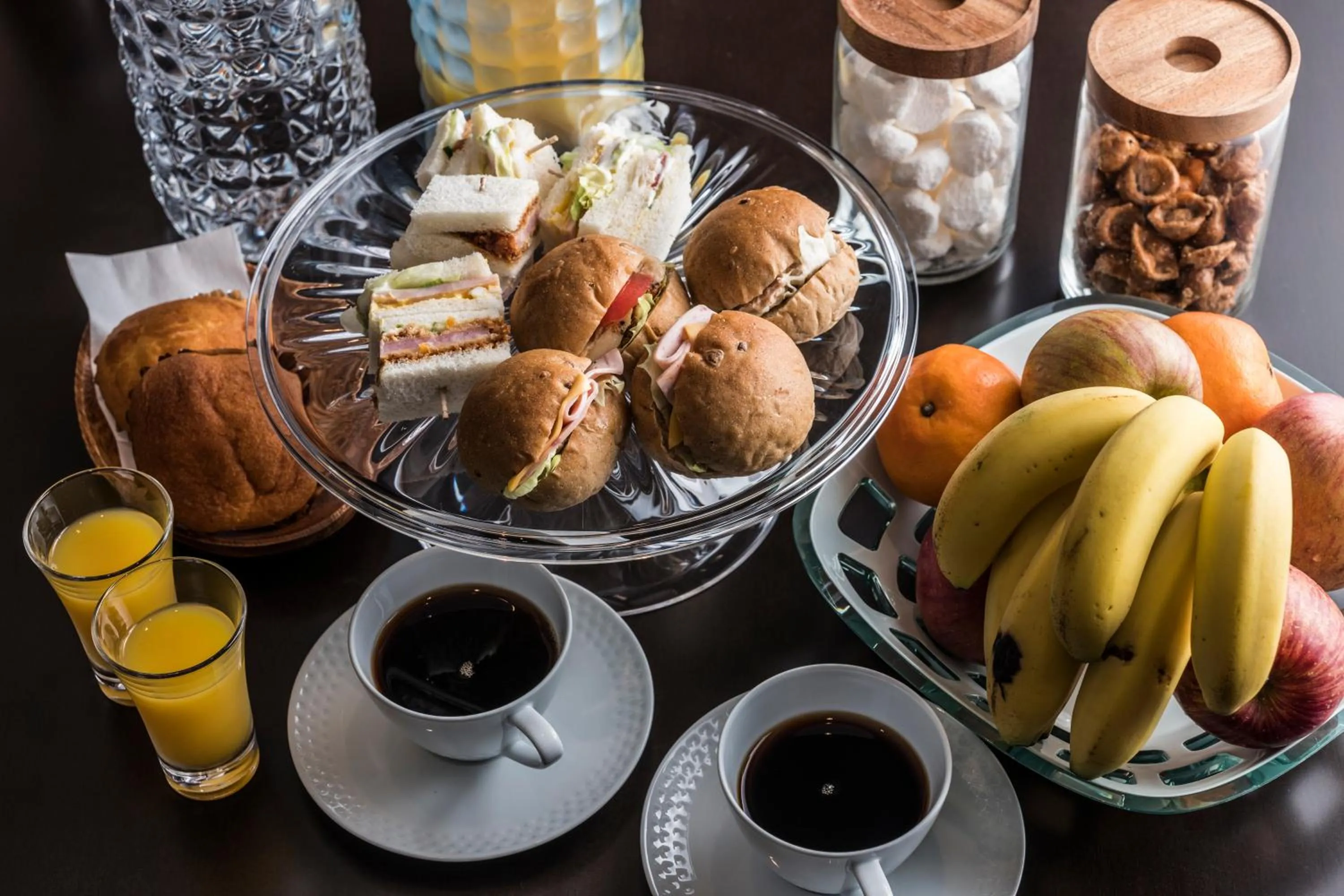 Continental breakfast in Kyoto Shinmachi Rokkaku Hotel grandereverie