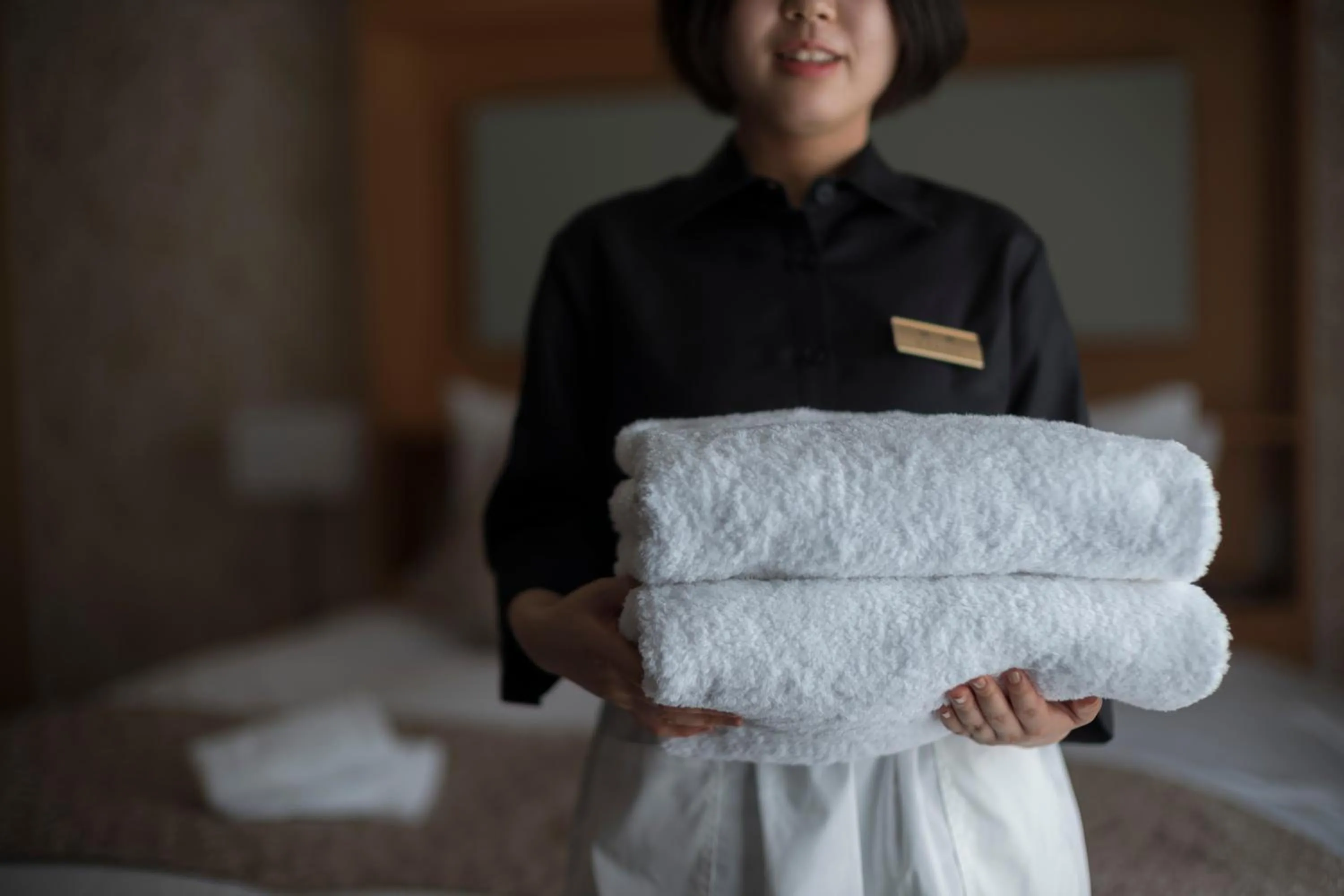 towels, Bed in Kyoto Shinmachi Rokkaku Hotel grandereverie