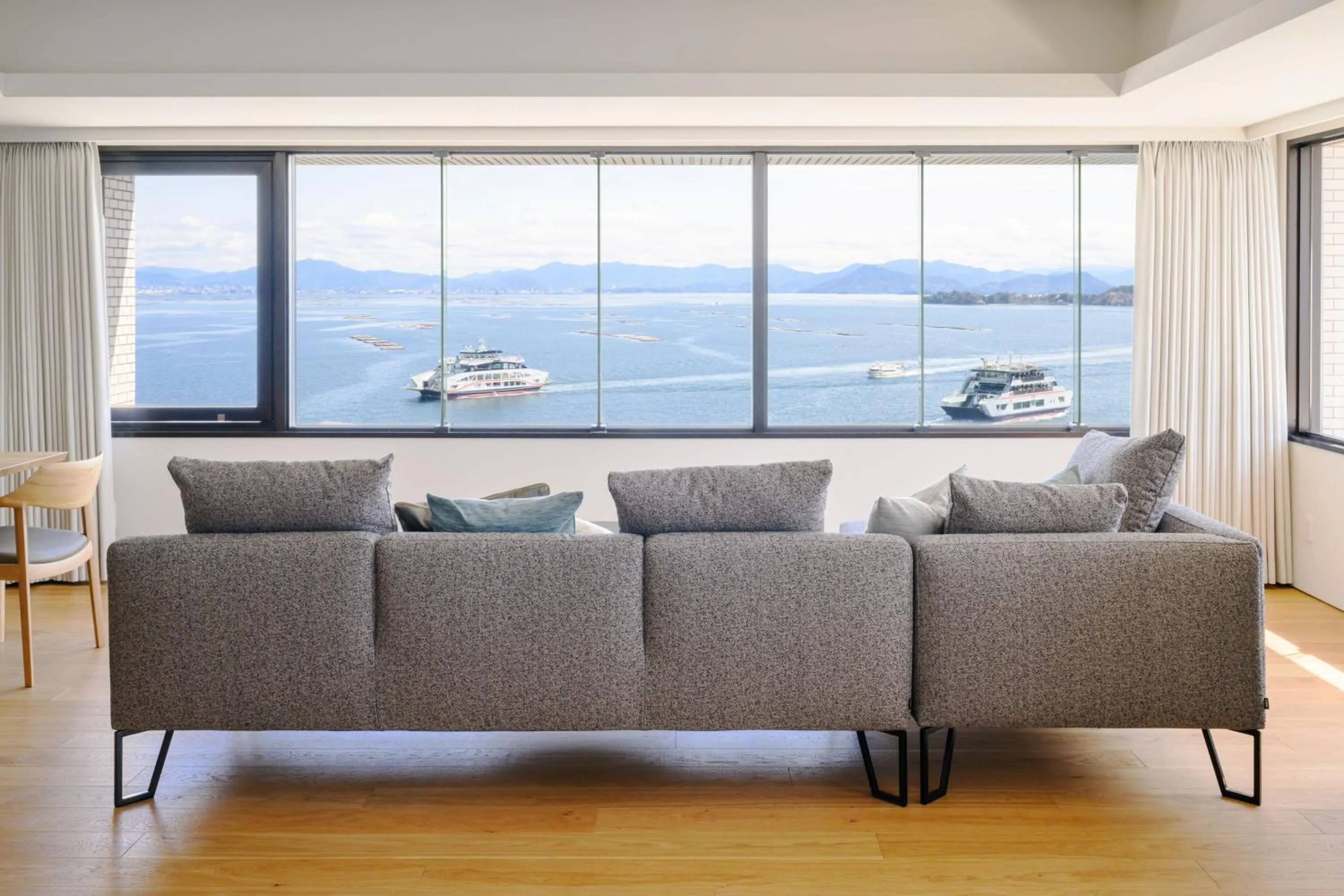 Seating area in Miyajima Coral Hotel