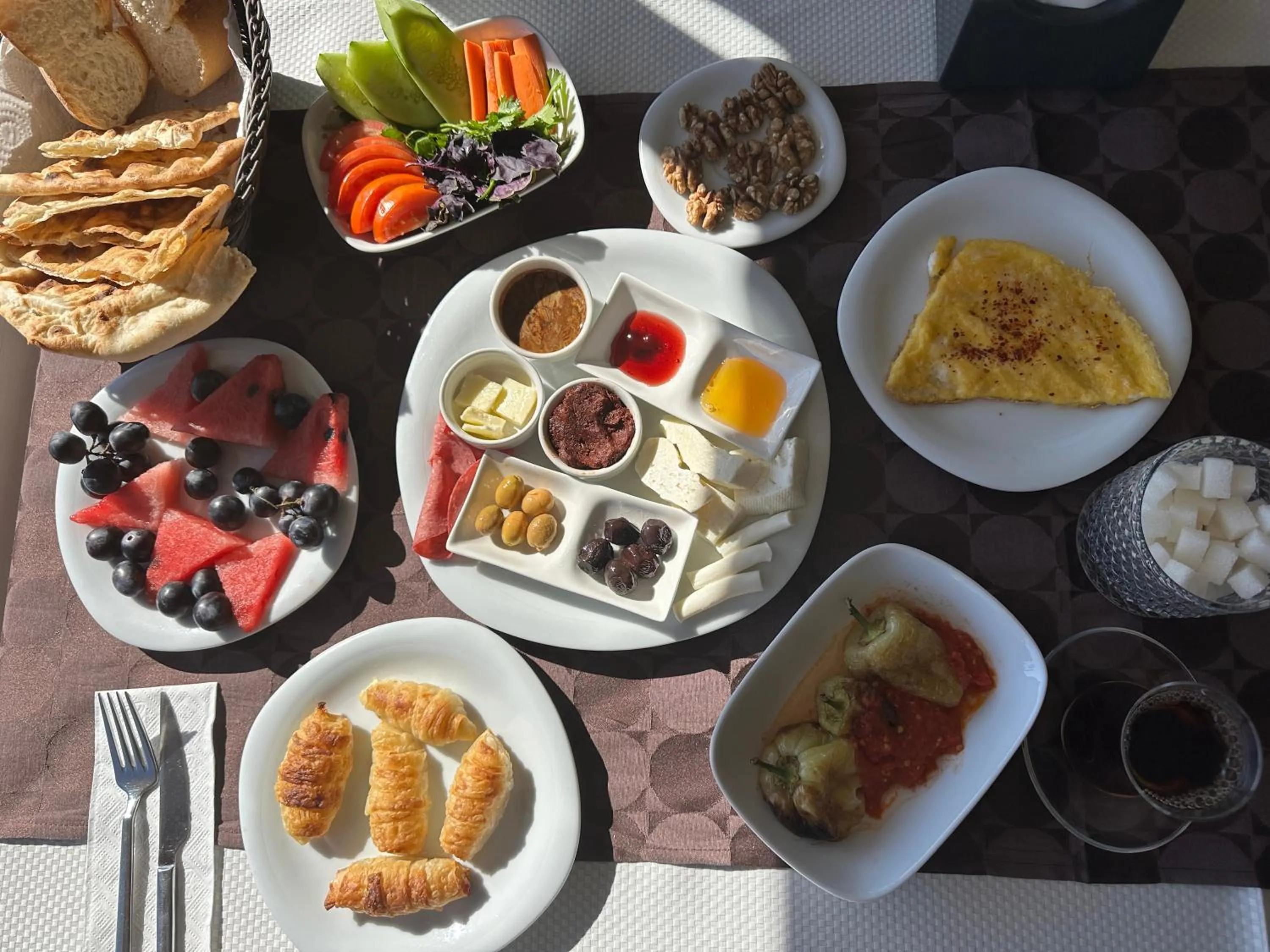 Breakfast in The Yücedağ Hotel