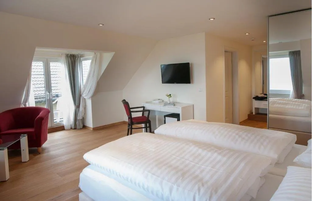 Bed in Hotel Haus am Meer