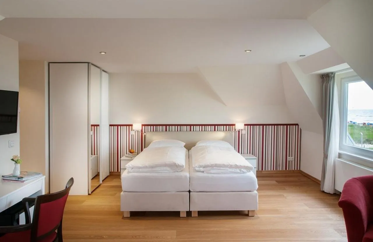 Bed in Hotel Haus am Meer
