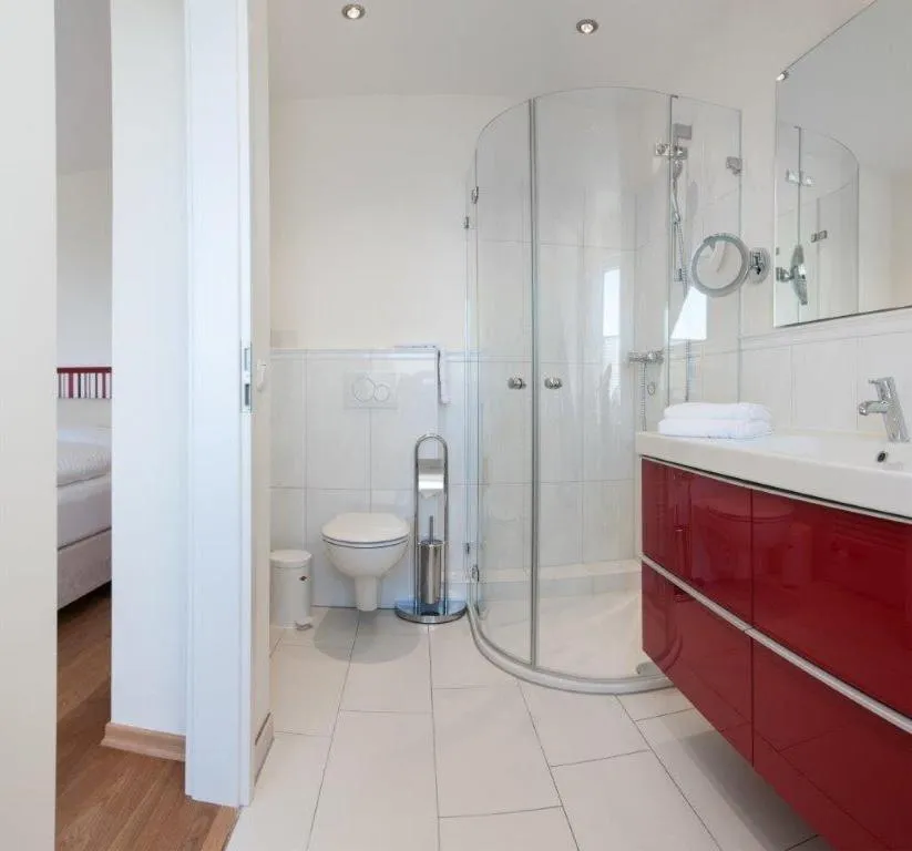 Bathroom in Hotel Haus am Meer