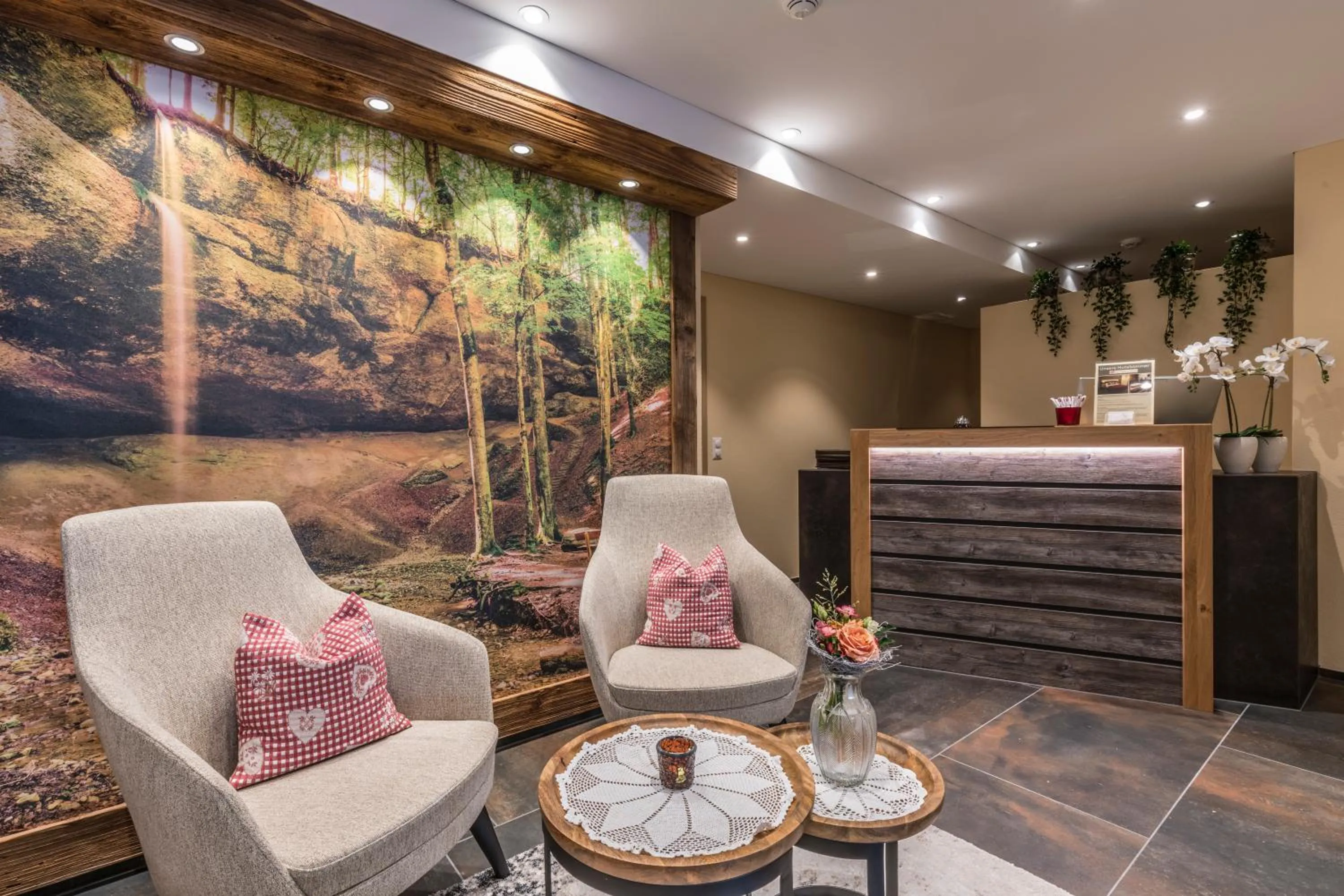 Lobby or reception in Hotel Gibswilerstube