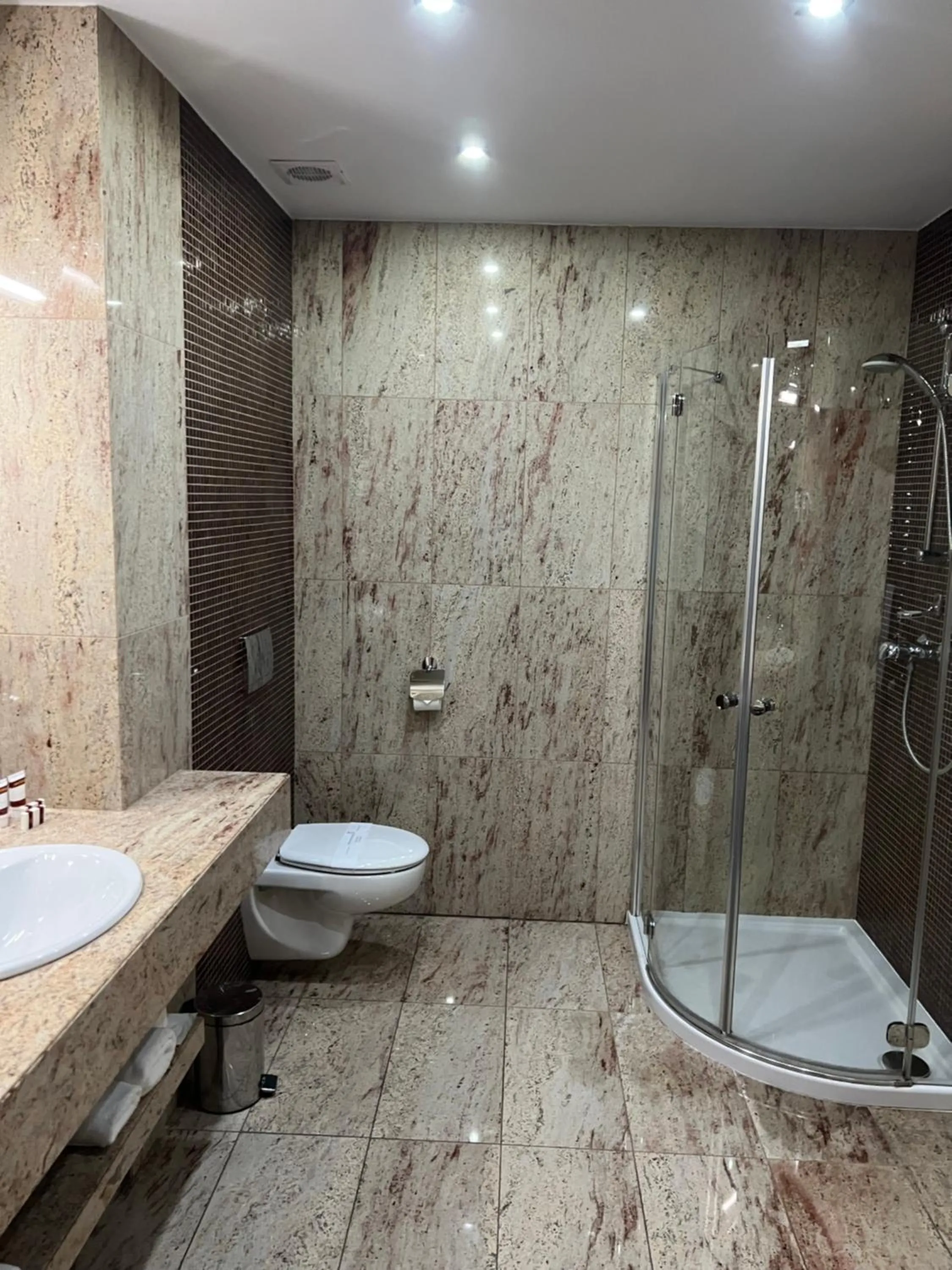 Shower in Hotel Amadeus