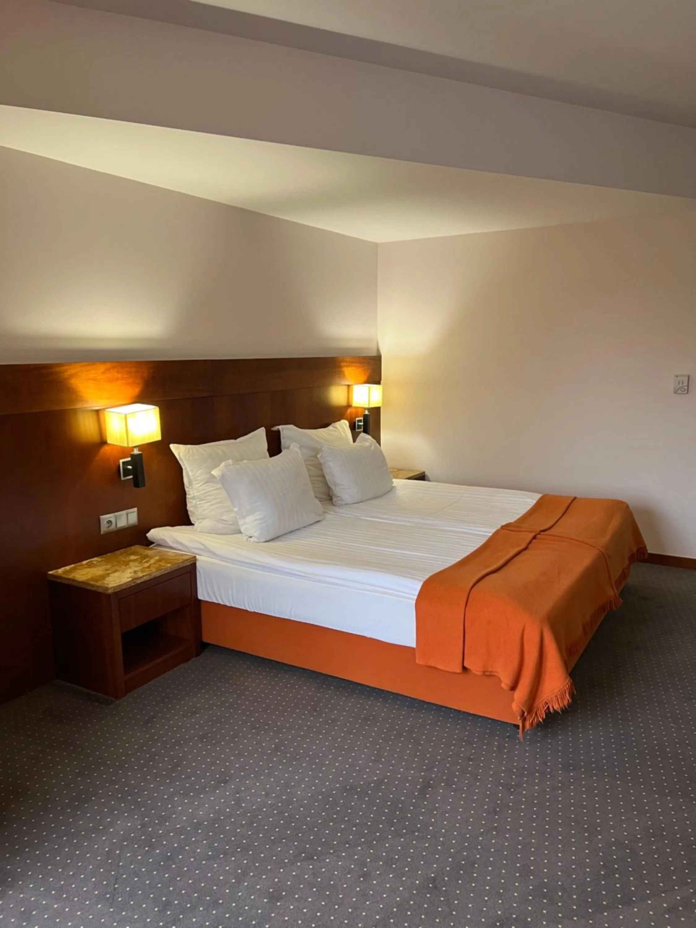 Bed in Hotel Amadeus