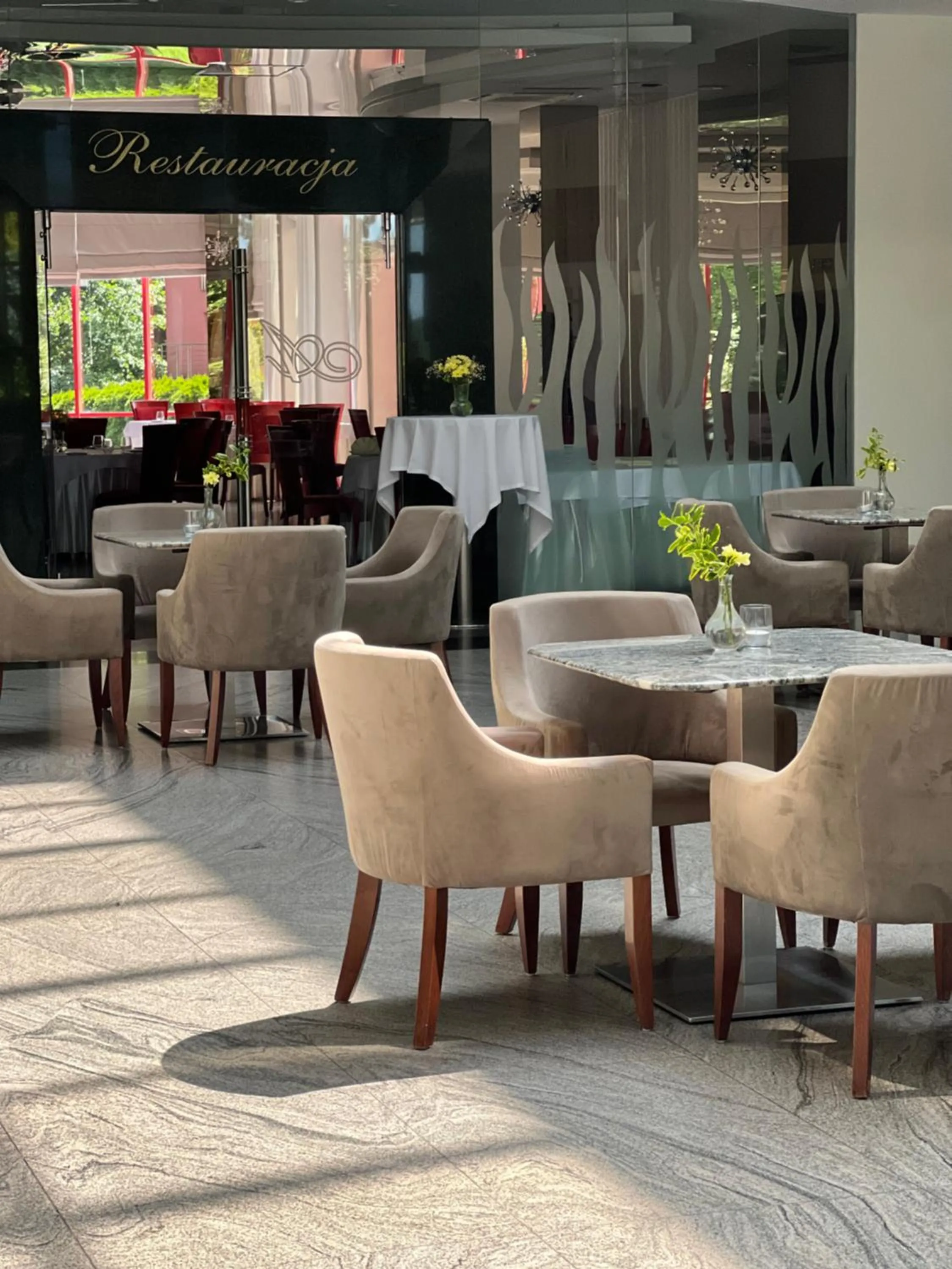 Seating area in Hotel Amadeus