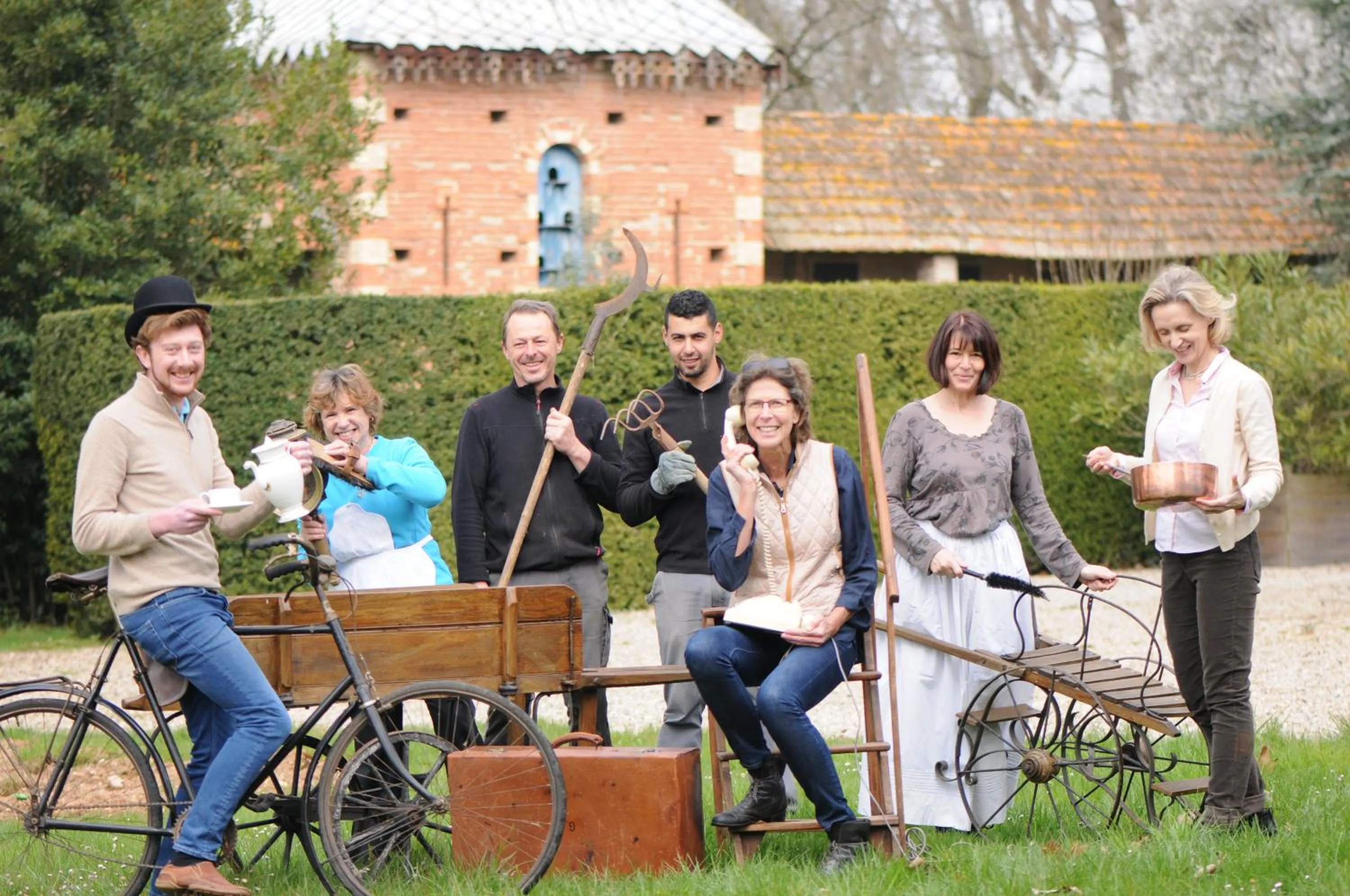 Family in Domaine du Buc, Le Château