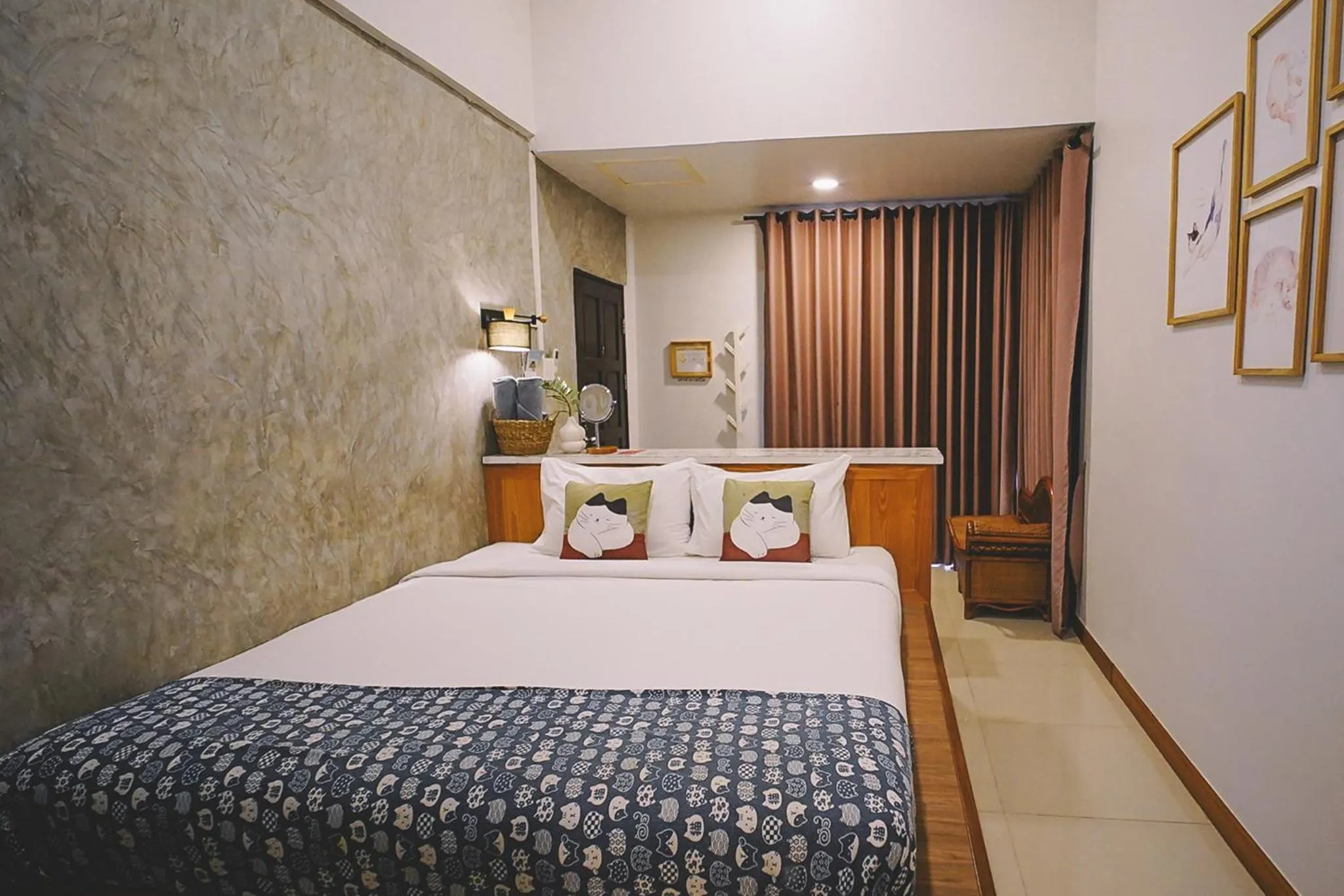 Bed in Sleepy House Chiang Rai