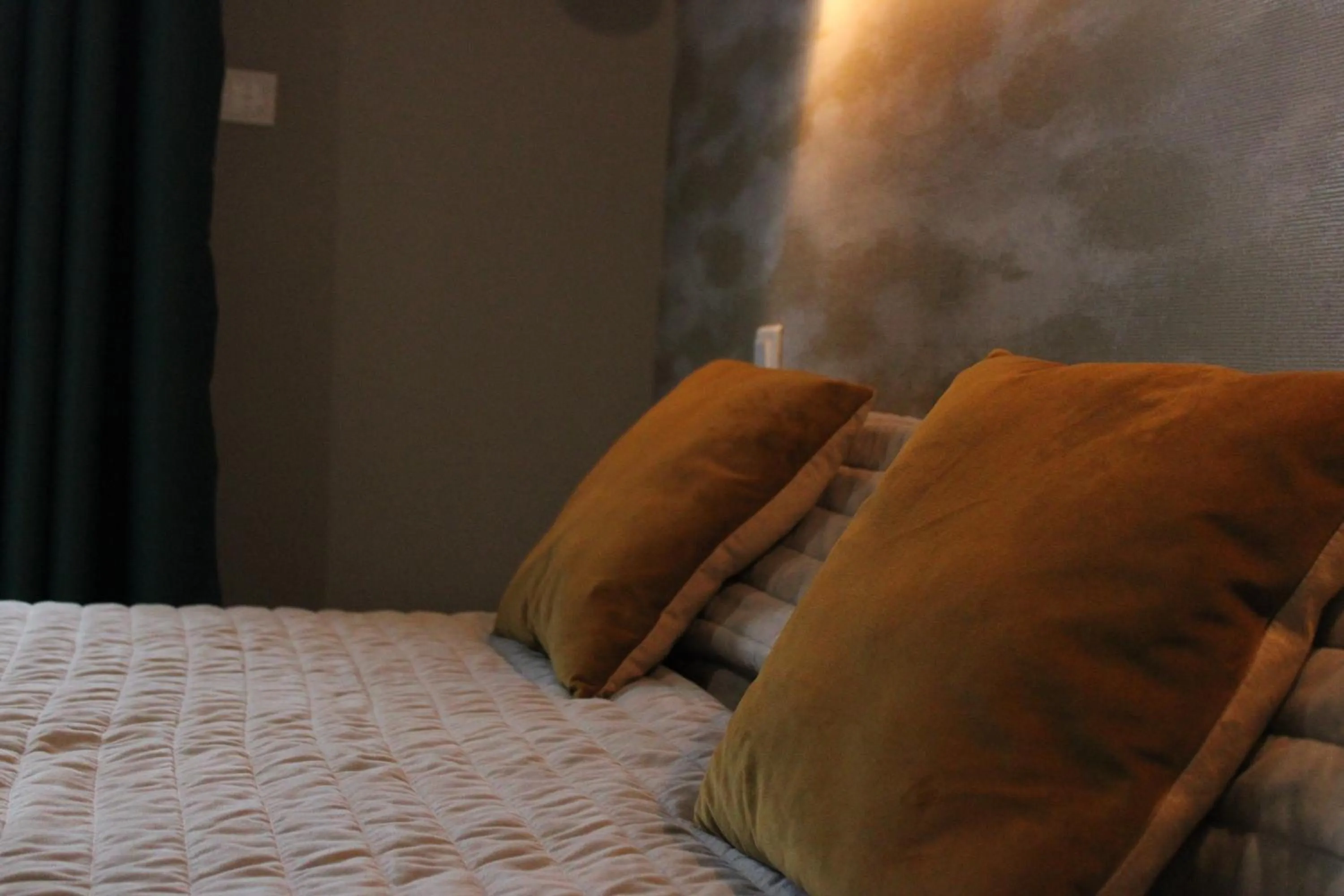 Bed in Logis Hôtel L'Ayguelade