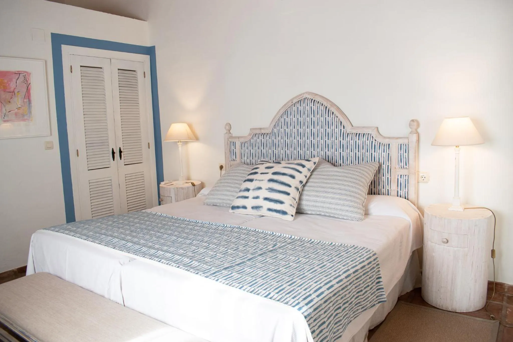 Bedroom, Bed in Hotel Cortijo del Arte - Caminito del Rey