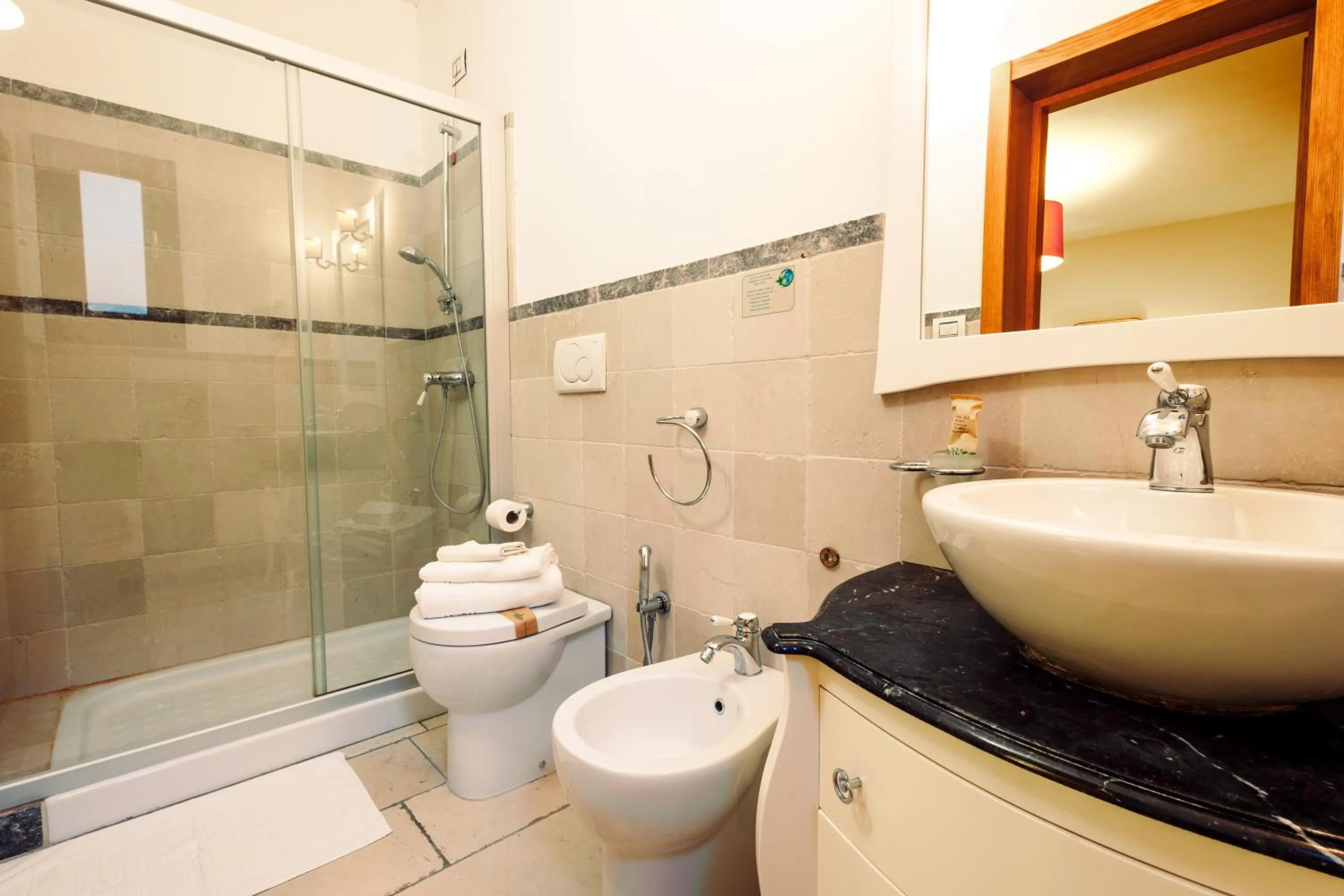 Bathroom in Vico Regio Hotel