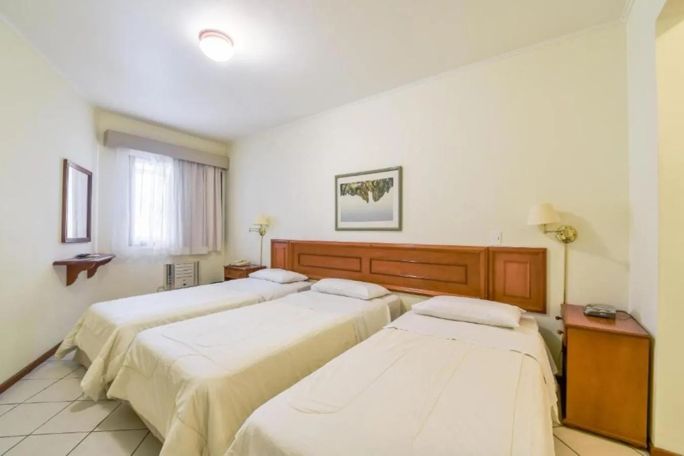 View (from property/room), Bed in Park Tower Campinas Residence by Nacional Inn