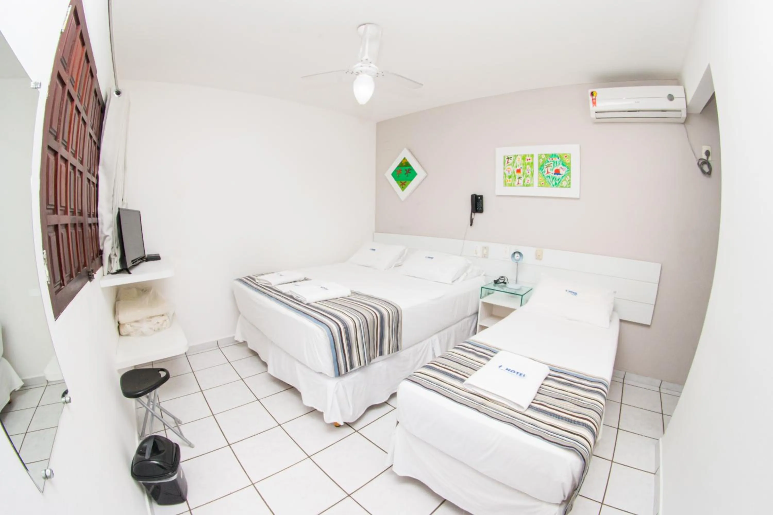 Bed in Hotel Pousada Da Sereia