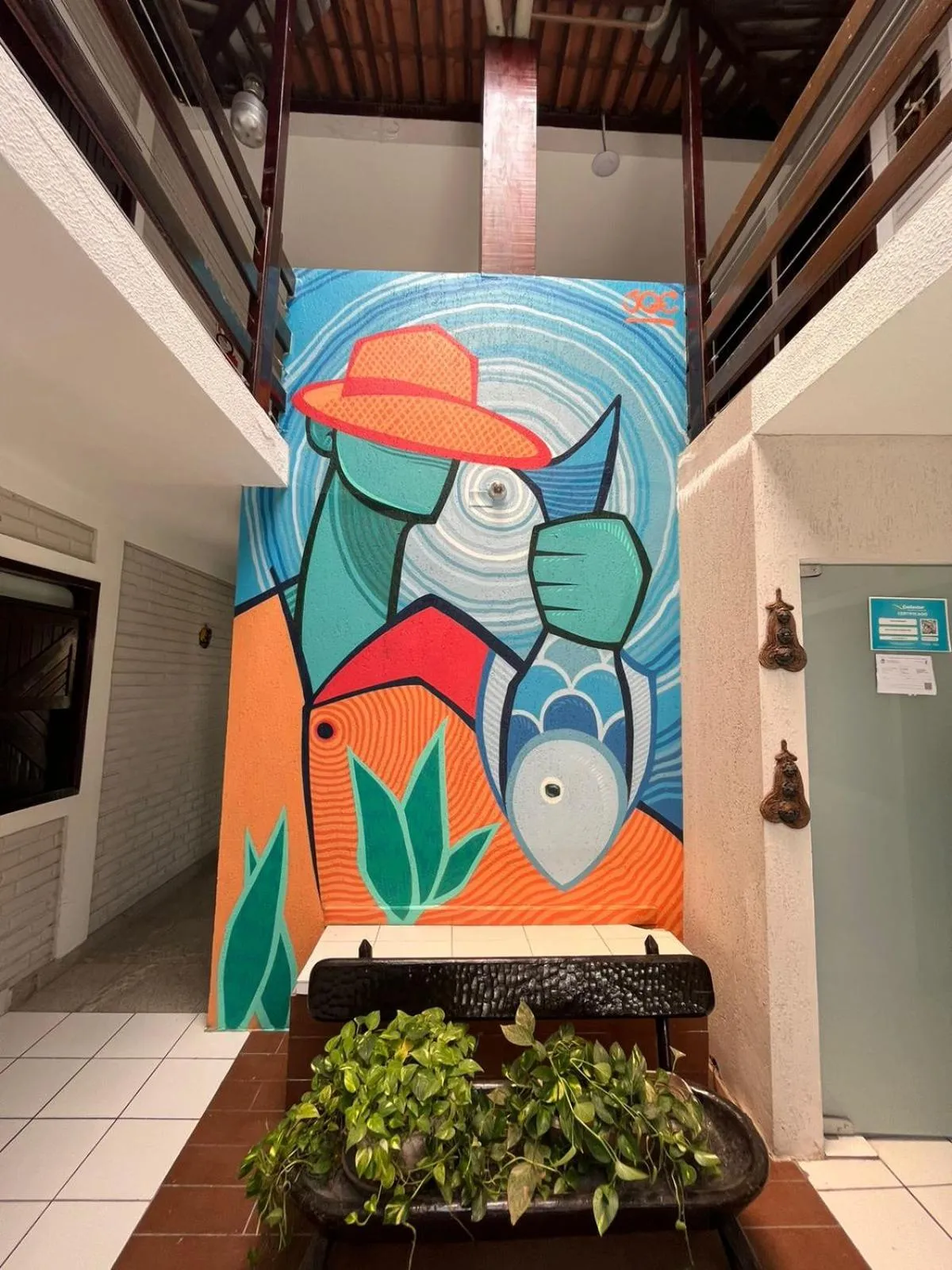 Decorative detail in Hotel Pousada Da Sereia