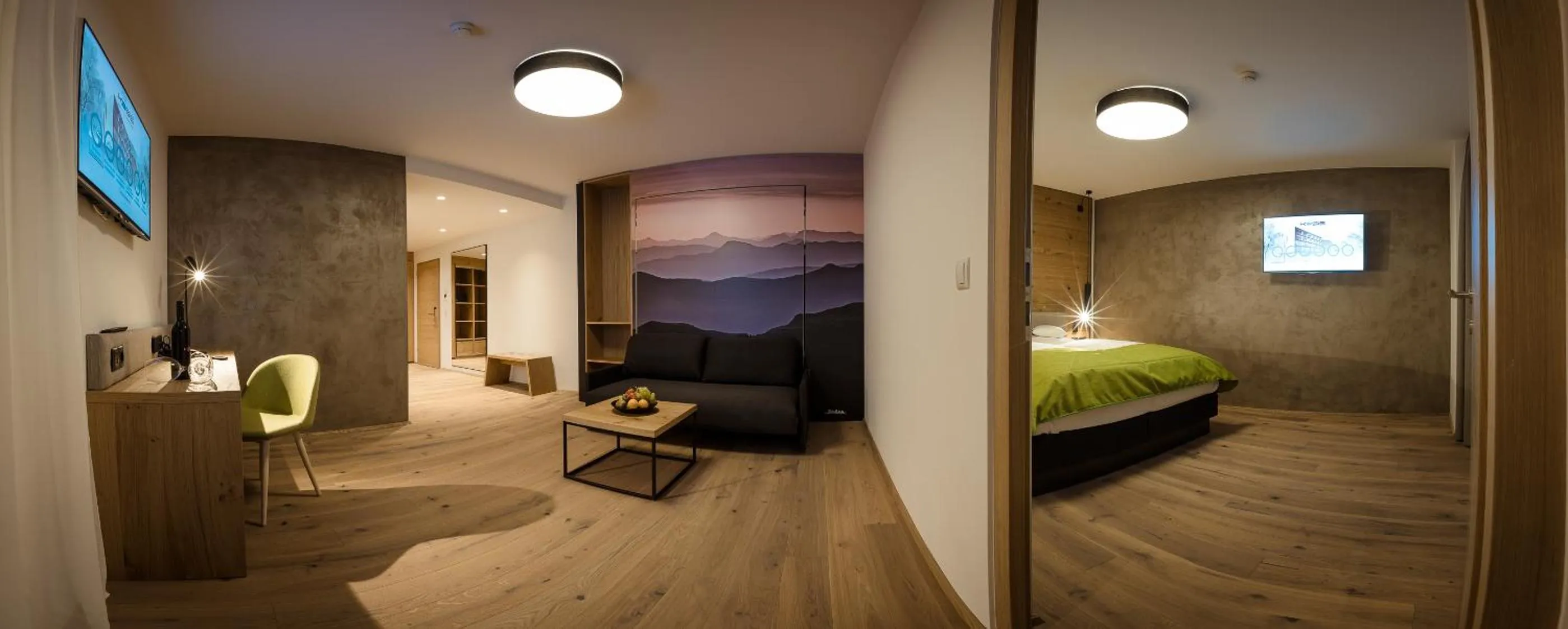 Living room, Bed in KOSIS Sports Lifestyle Hotel