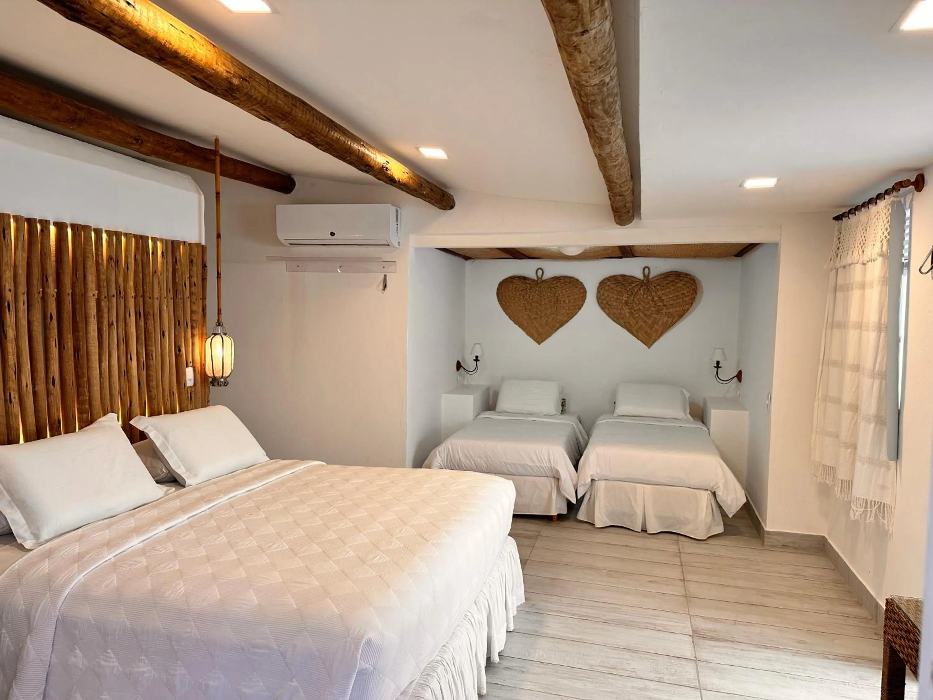 Bed in Pousada Oásis