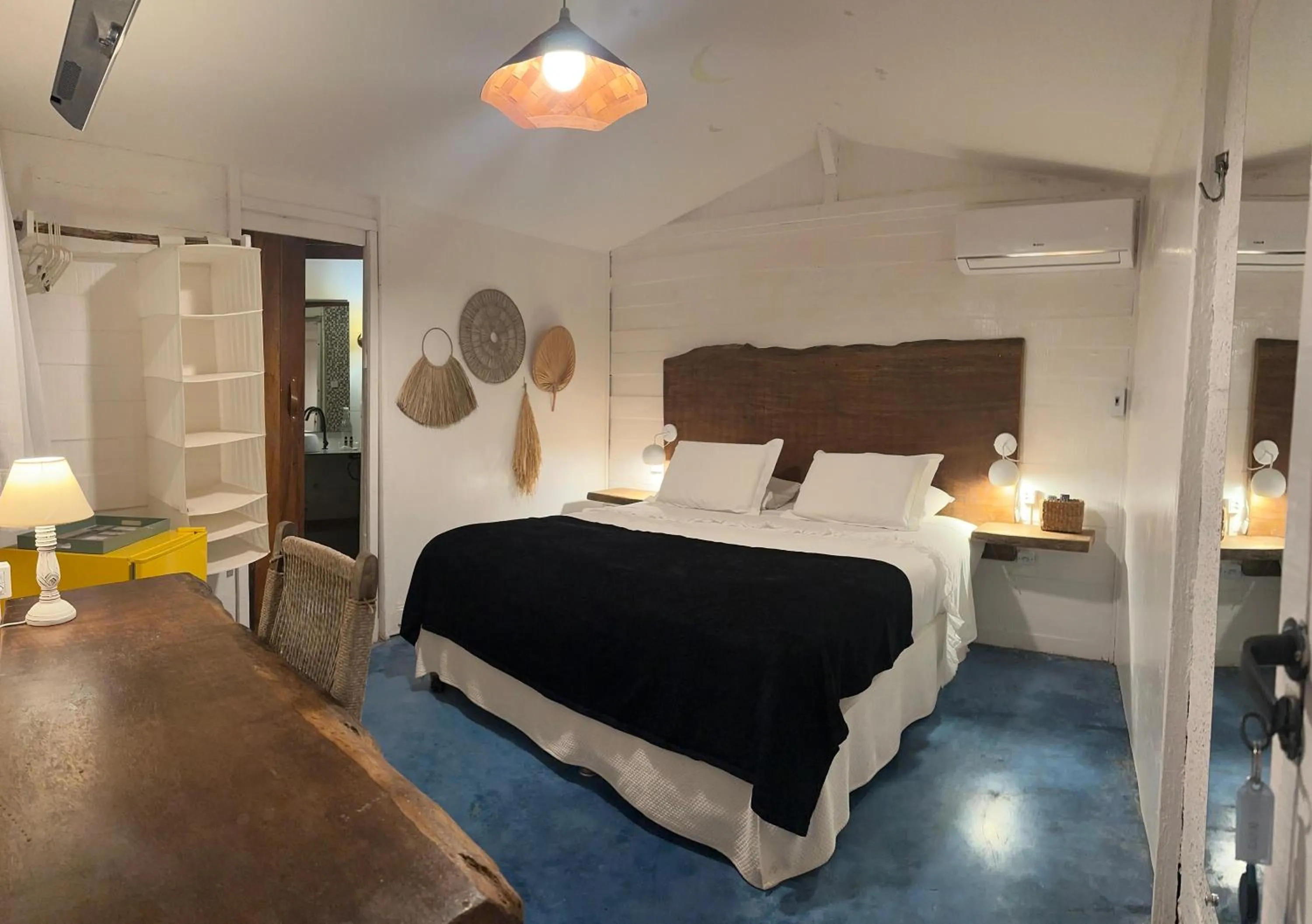 Bed in Pousada Oásis