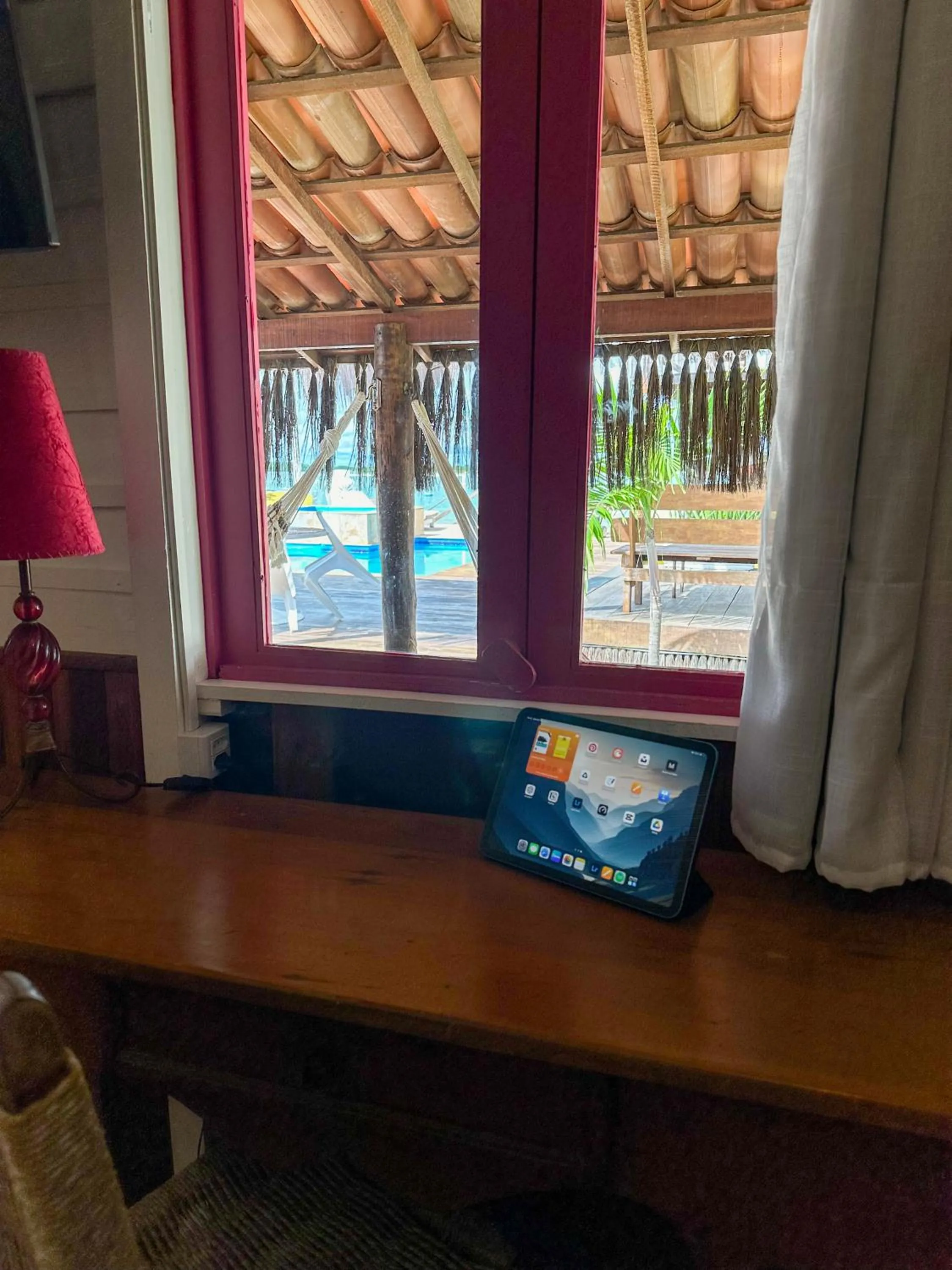 Seating area in Pousada Oásis