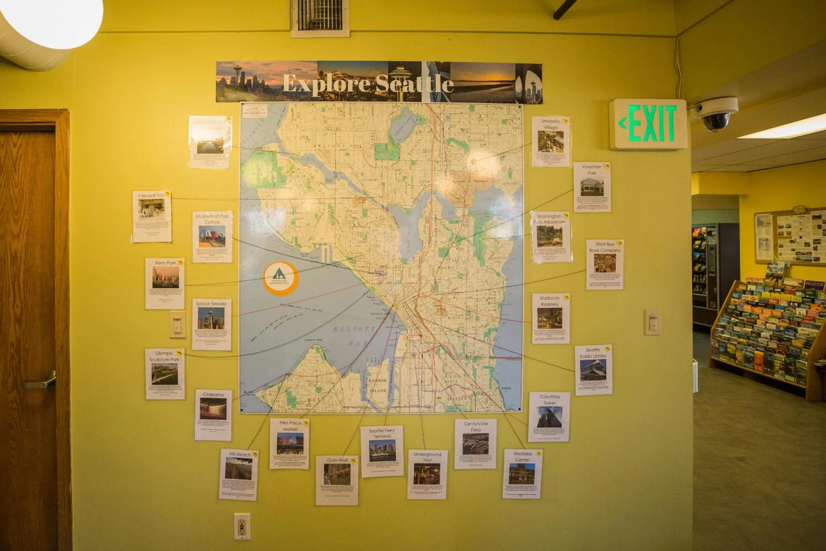 Communal kitchen in American Hotel Hostel