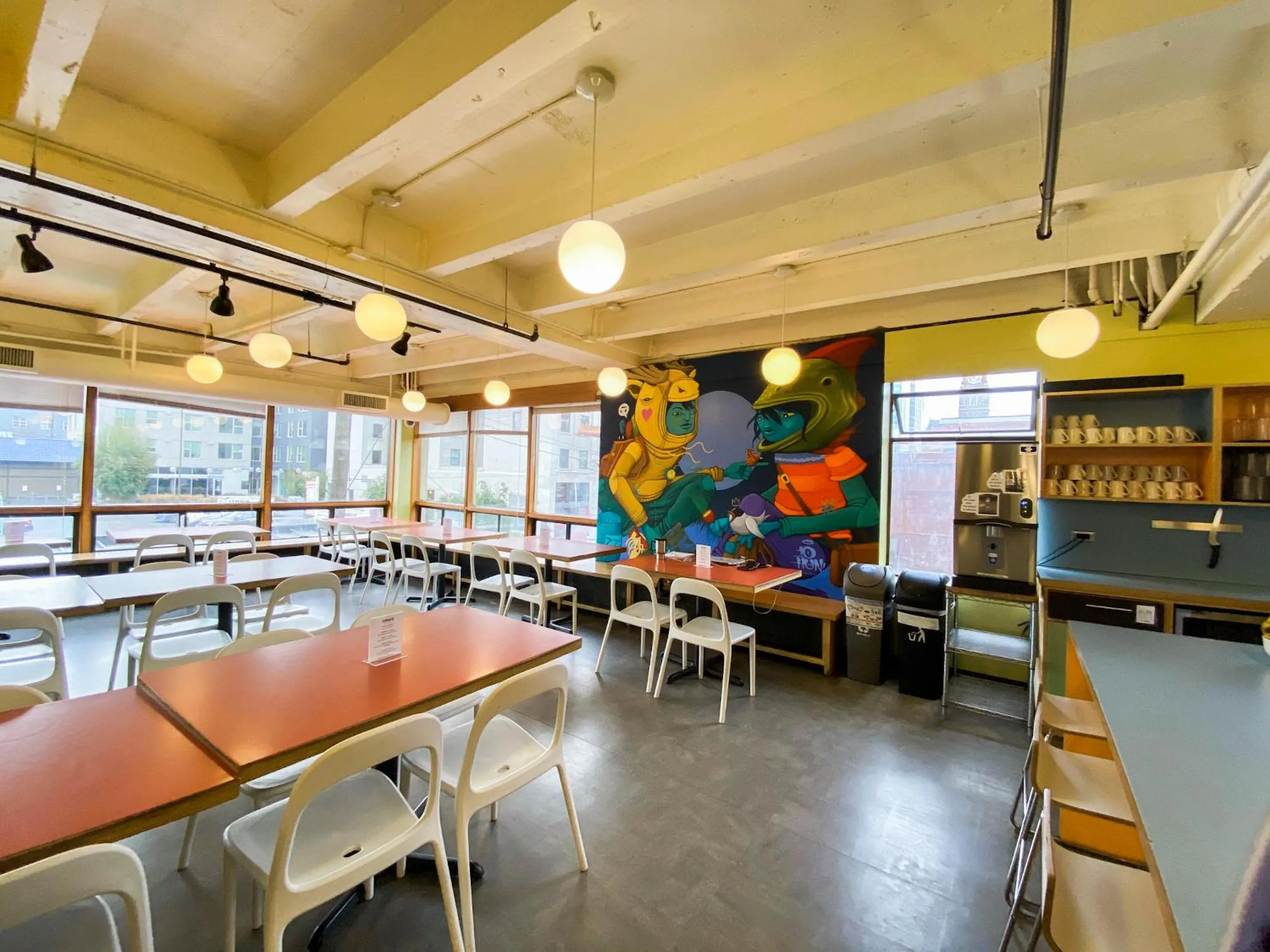 Dining area in American Hotel Hostel