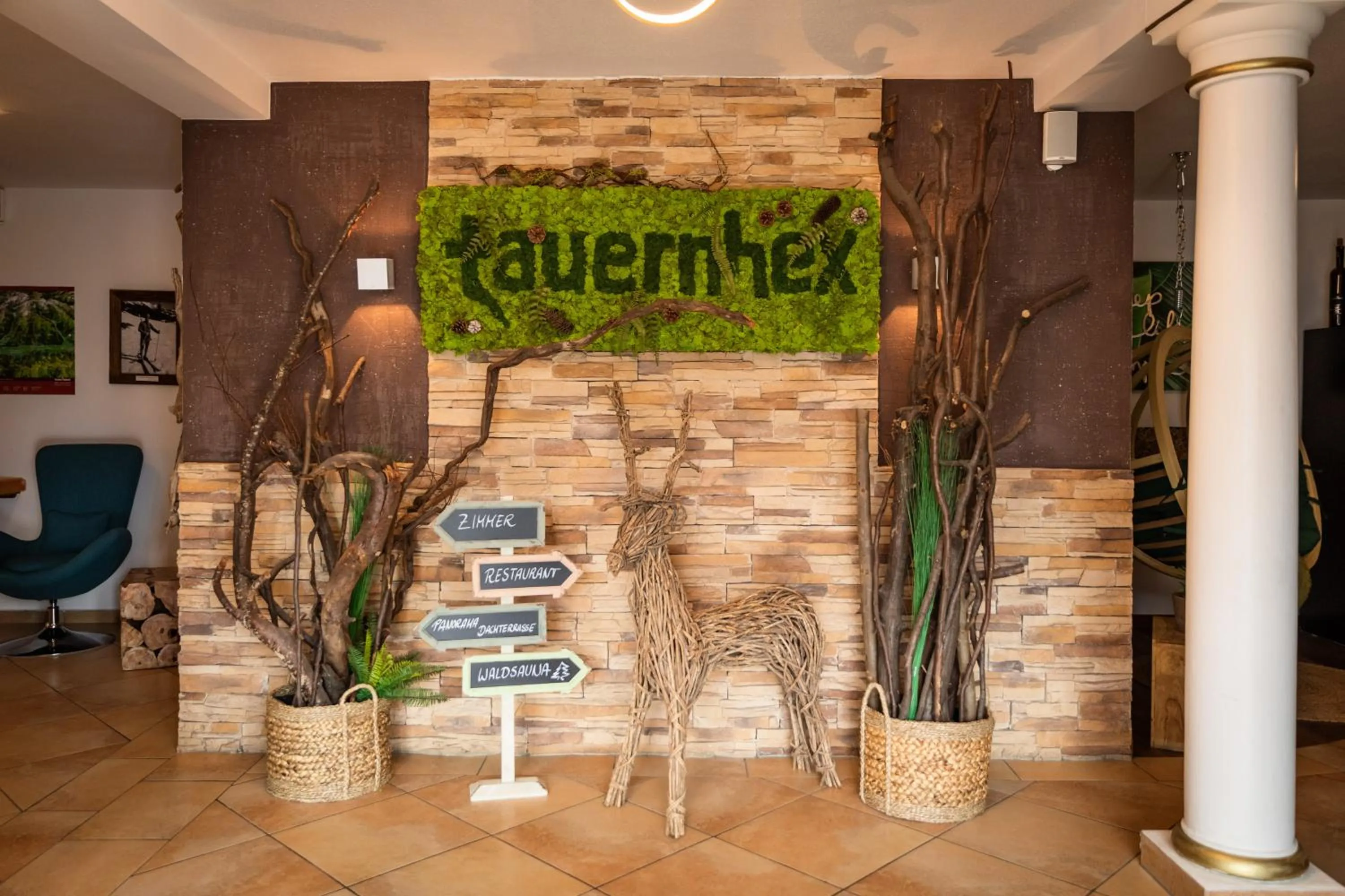 Lobby or reception in Hotel Restaurant tauernhex