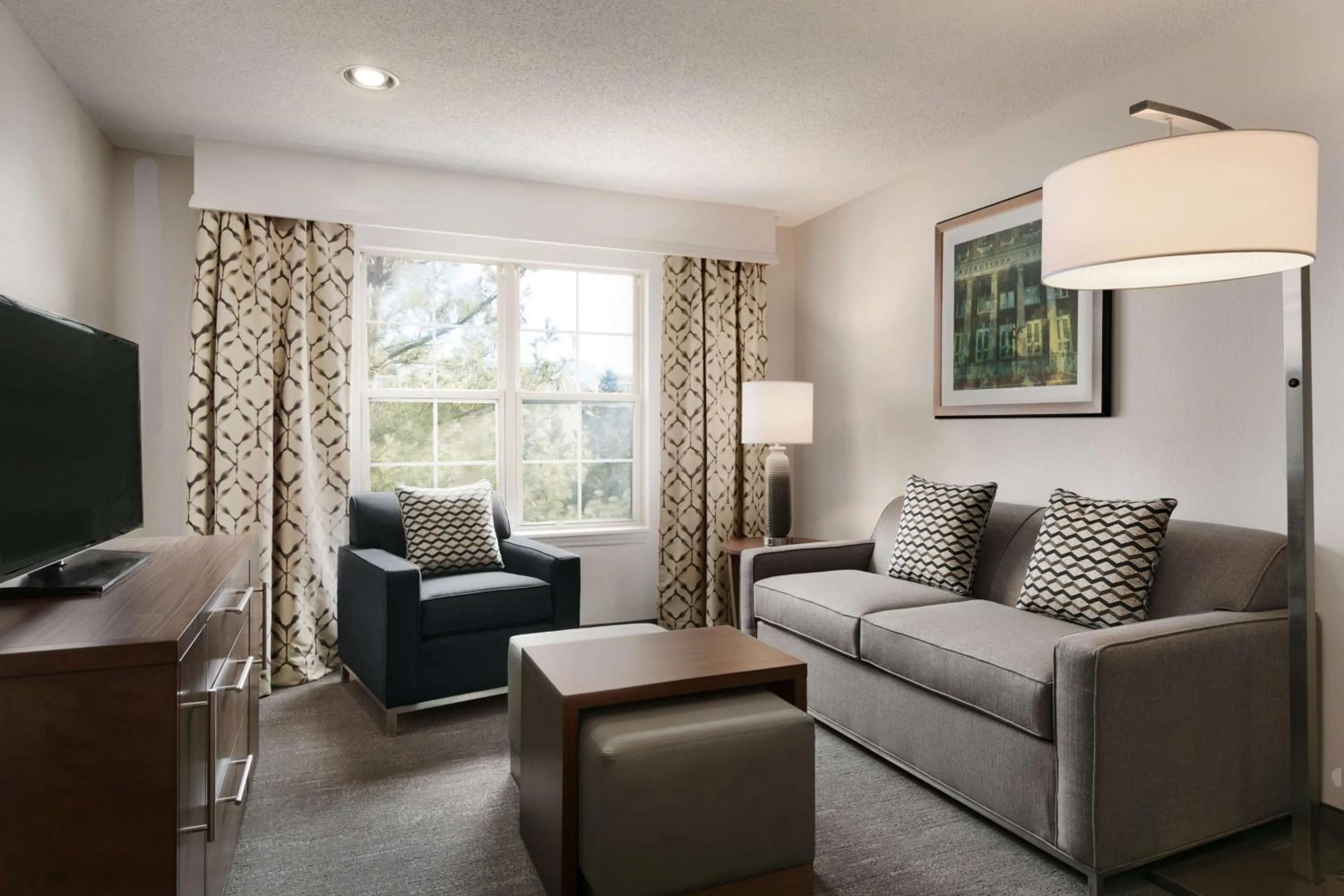 Living room in Homewood Suites by Hilton Greensboro