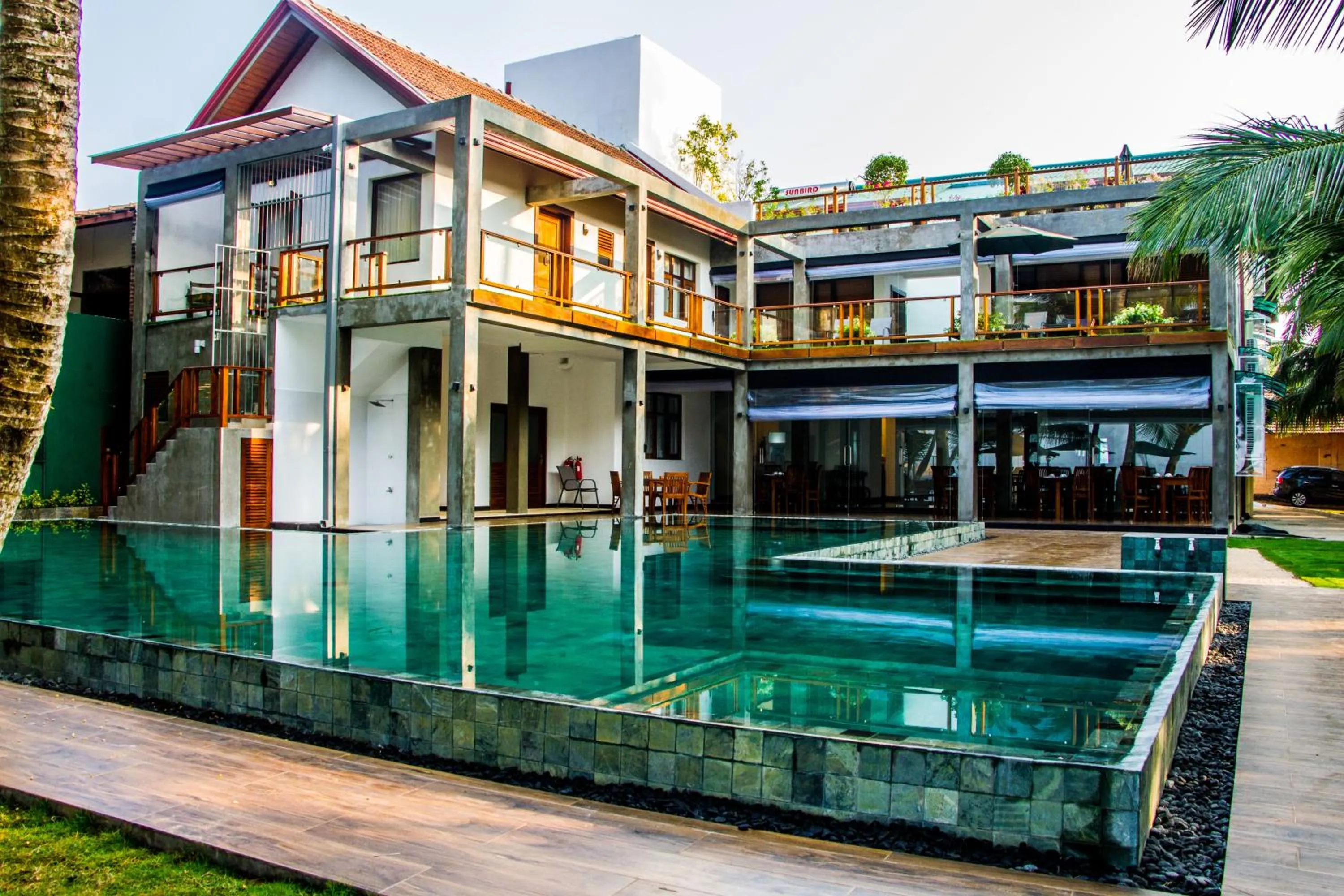 Pool view in Hikka Sands & SPA
