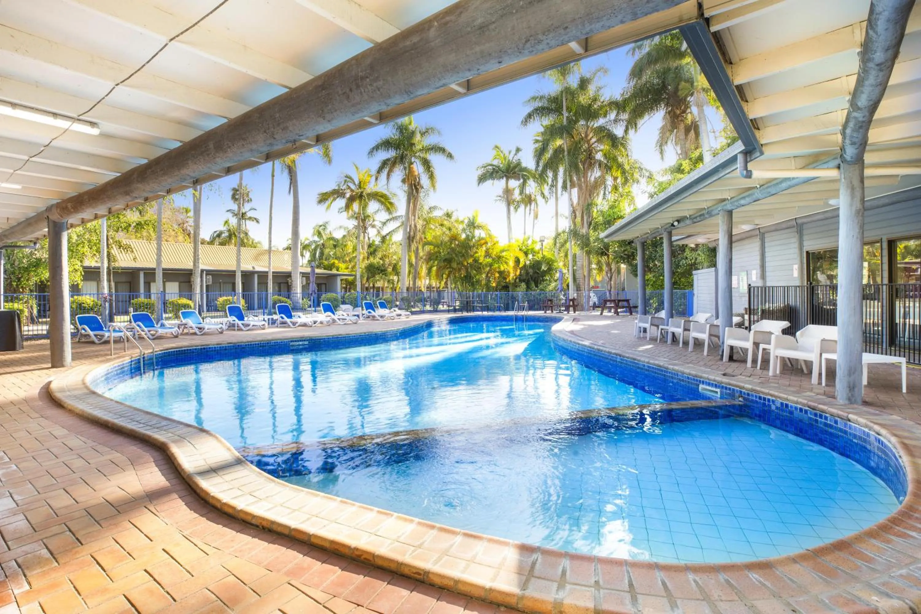 Pool view in Nightcap at Kondari Resort