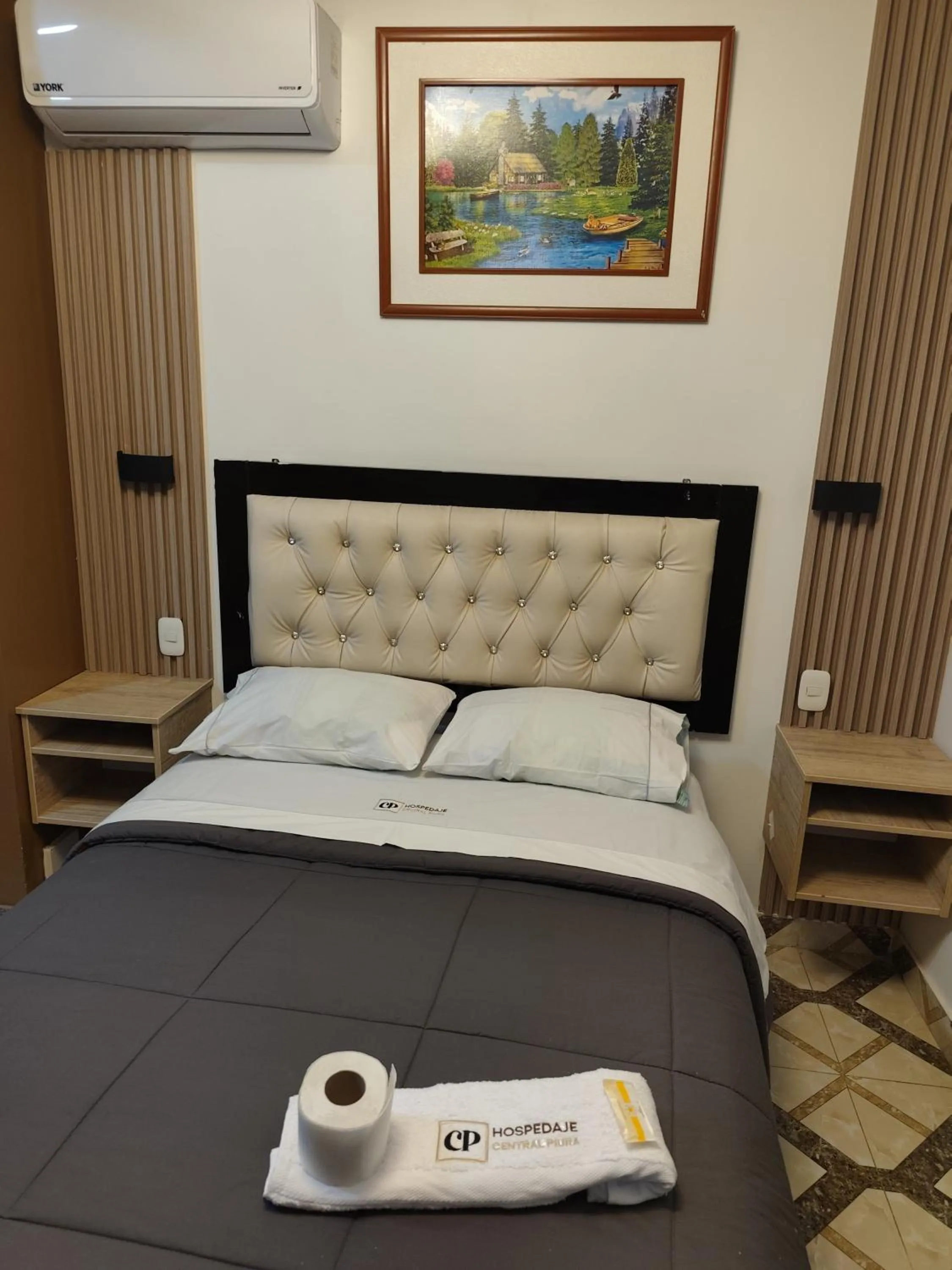 Bed in Hospedaje Central Piura