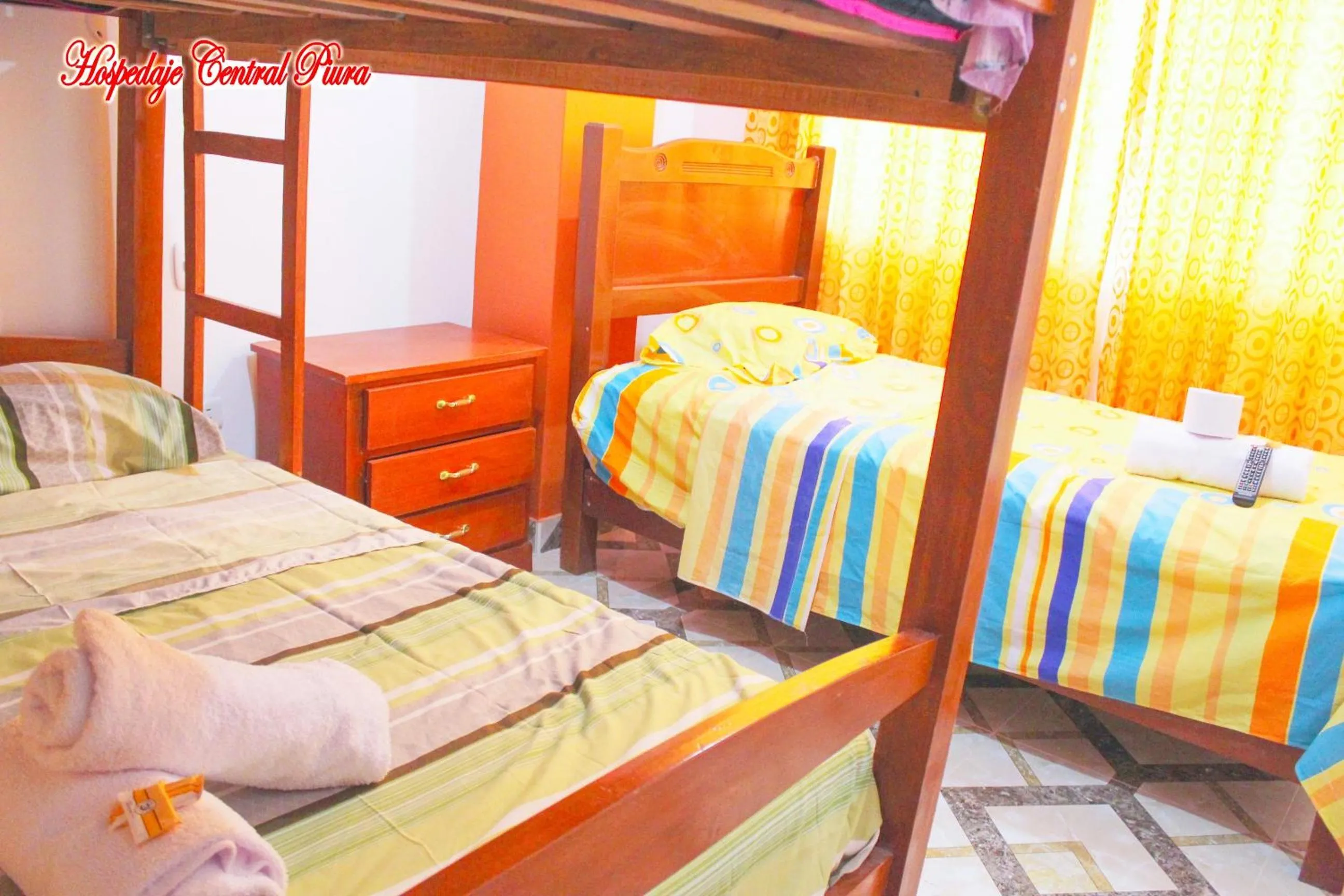 Bed in Hospedaje Central Piura
