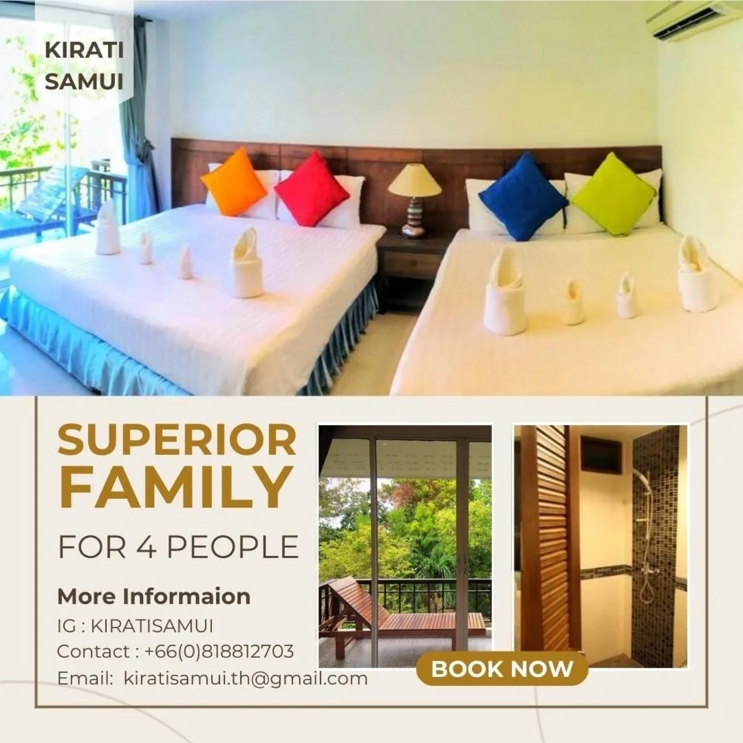 Bed in Kirati Beach Resort