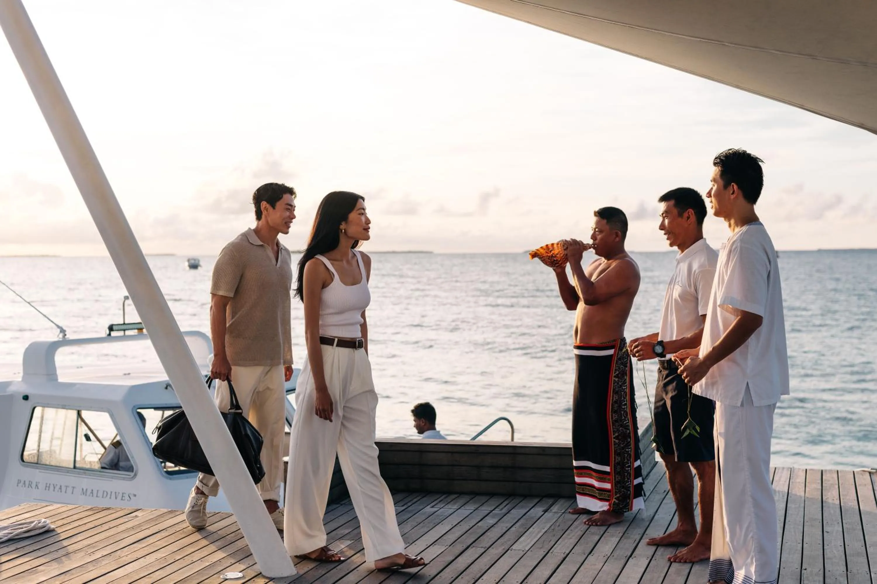 People in Park Hyatt Maldives Hadahaa