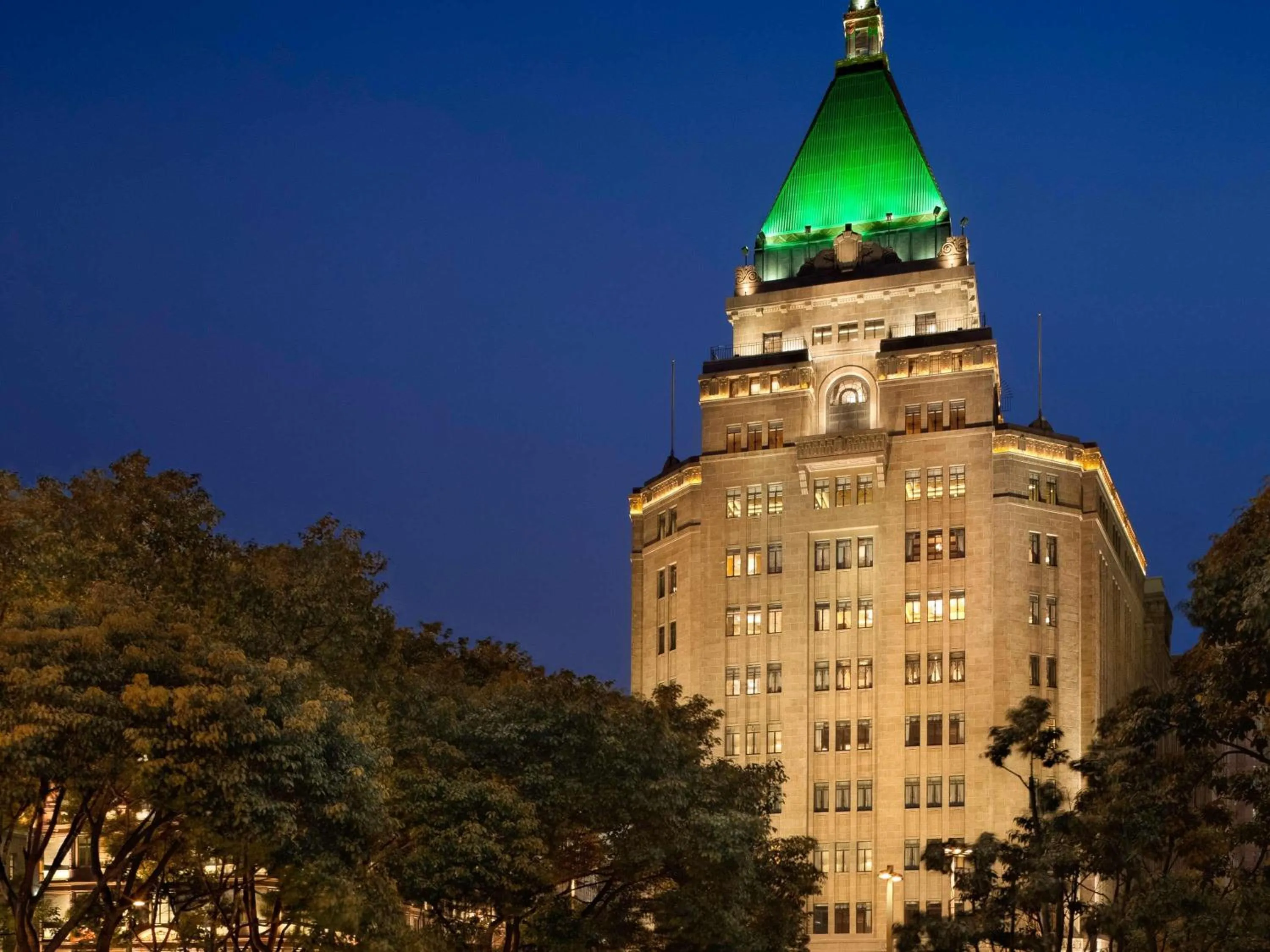 Property building in Fairmont Peace Hotel on the Bund