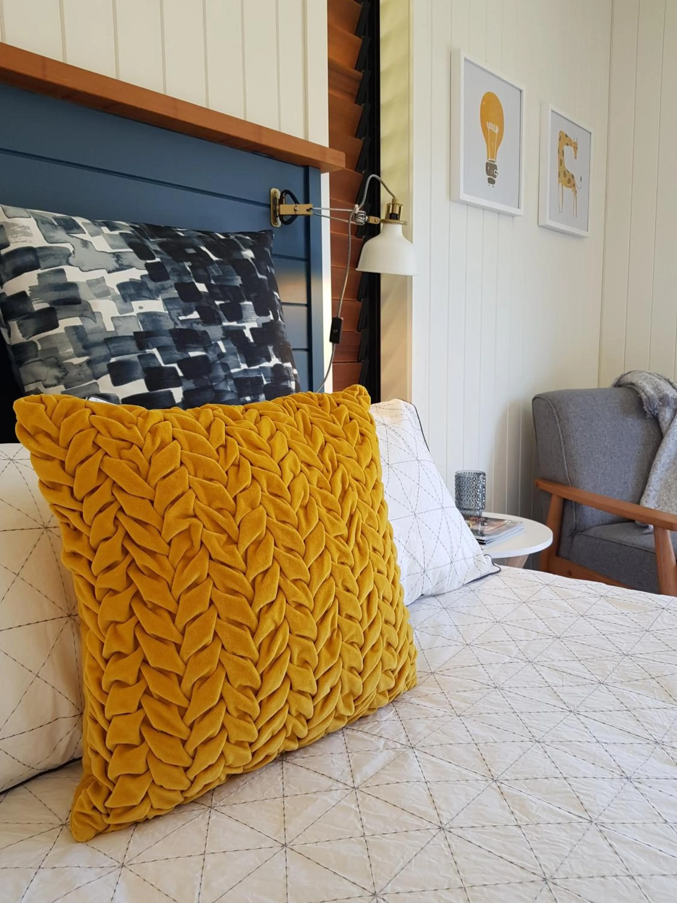 Decorative detail, Bed in Admiral Waters