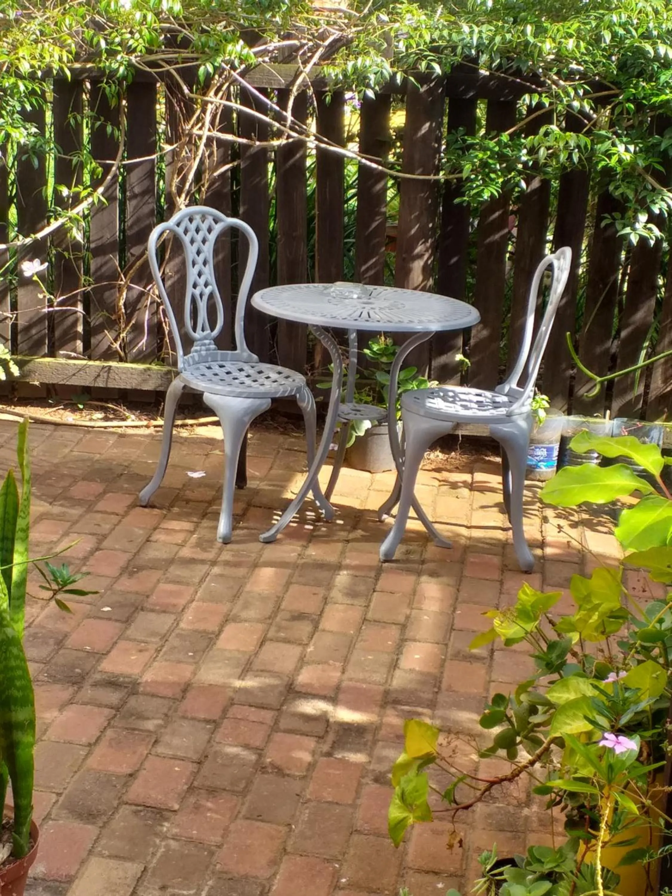 Patio in A1 Kynaston Guest House bed and breakfast or self catering