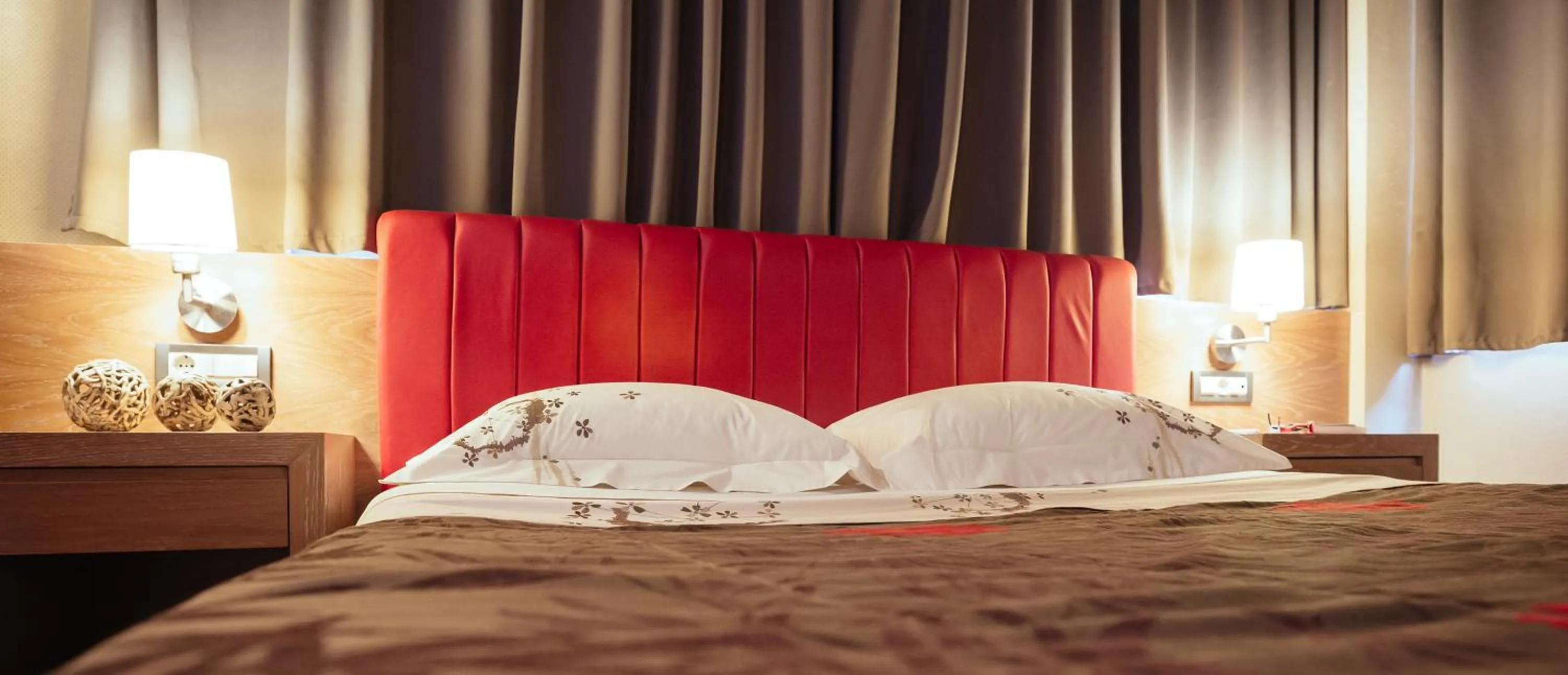 Decorative detail, Bed in Alexandros Boutique Hotel