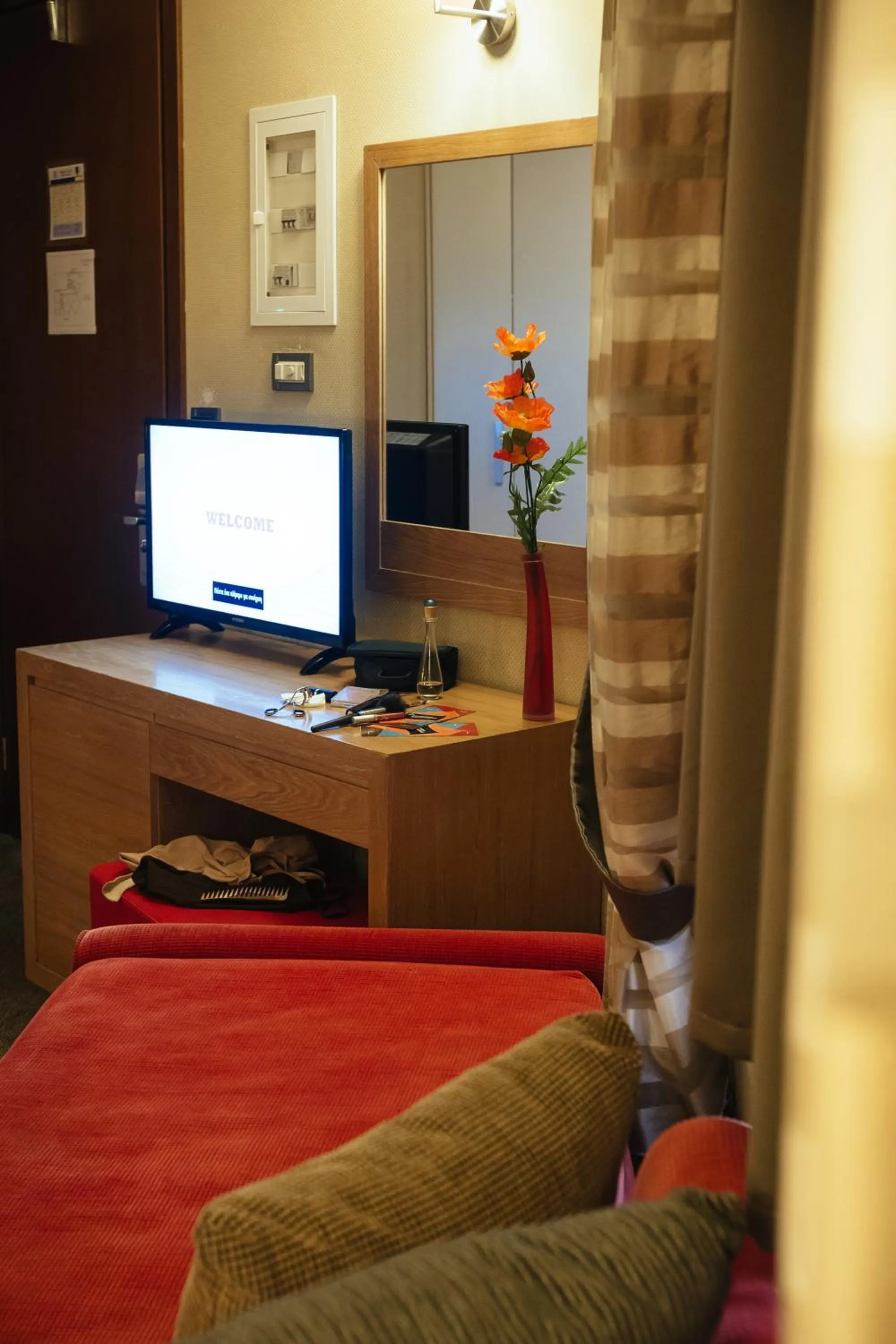 Living room, Bed in Alexandros Boutique Hotel