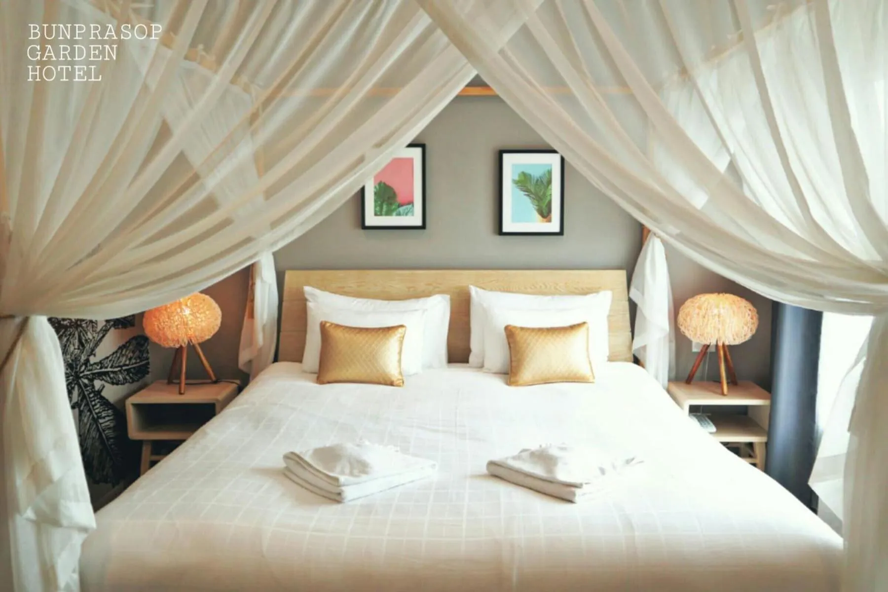 Bed in Bunprasop Garden Hotel