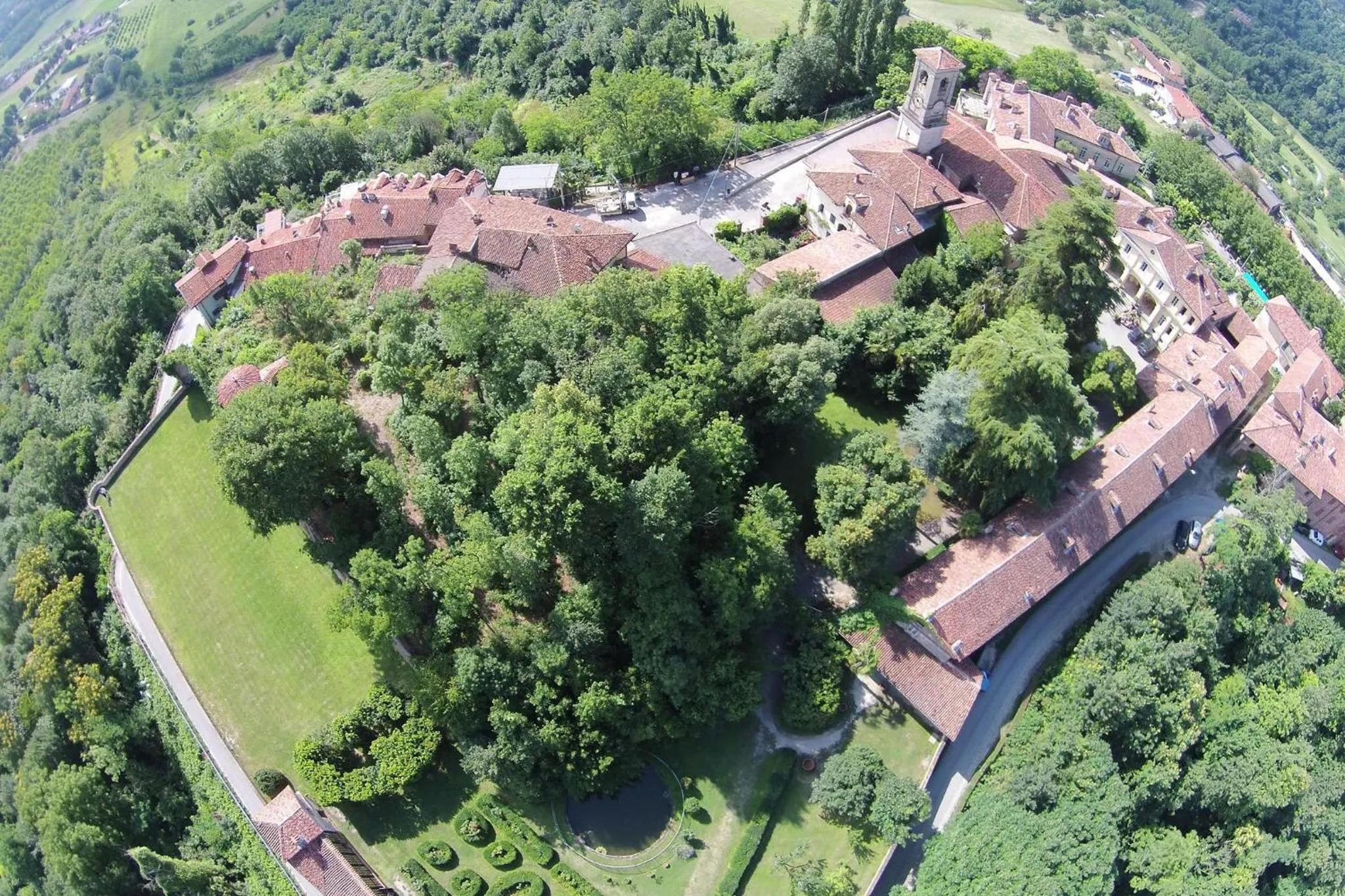 Bird's eye view in Castello Di San Sebastiano Po