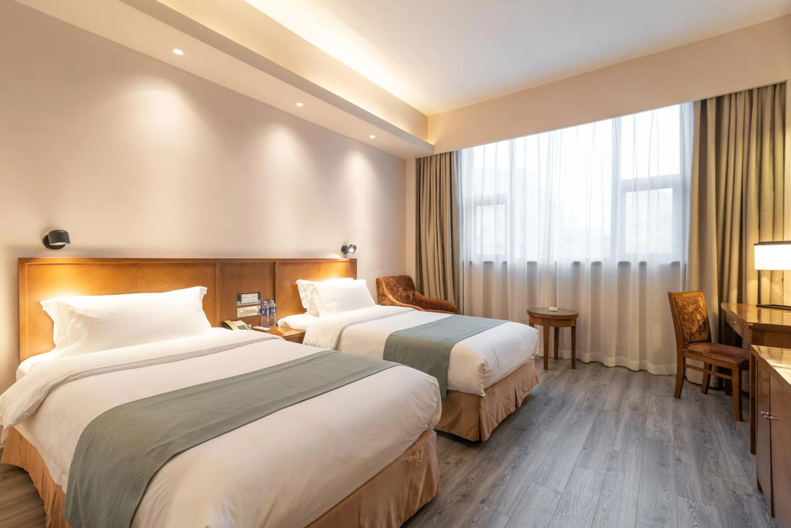 Bedroom, Bed in Jinling Mansion Nanjing