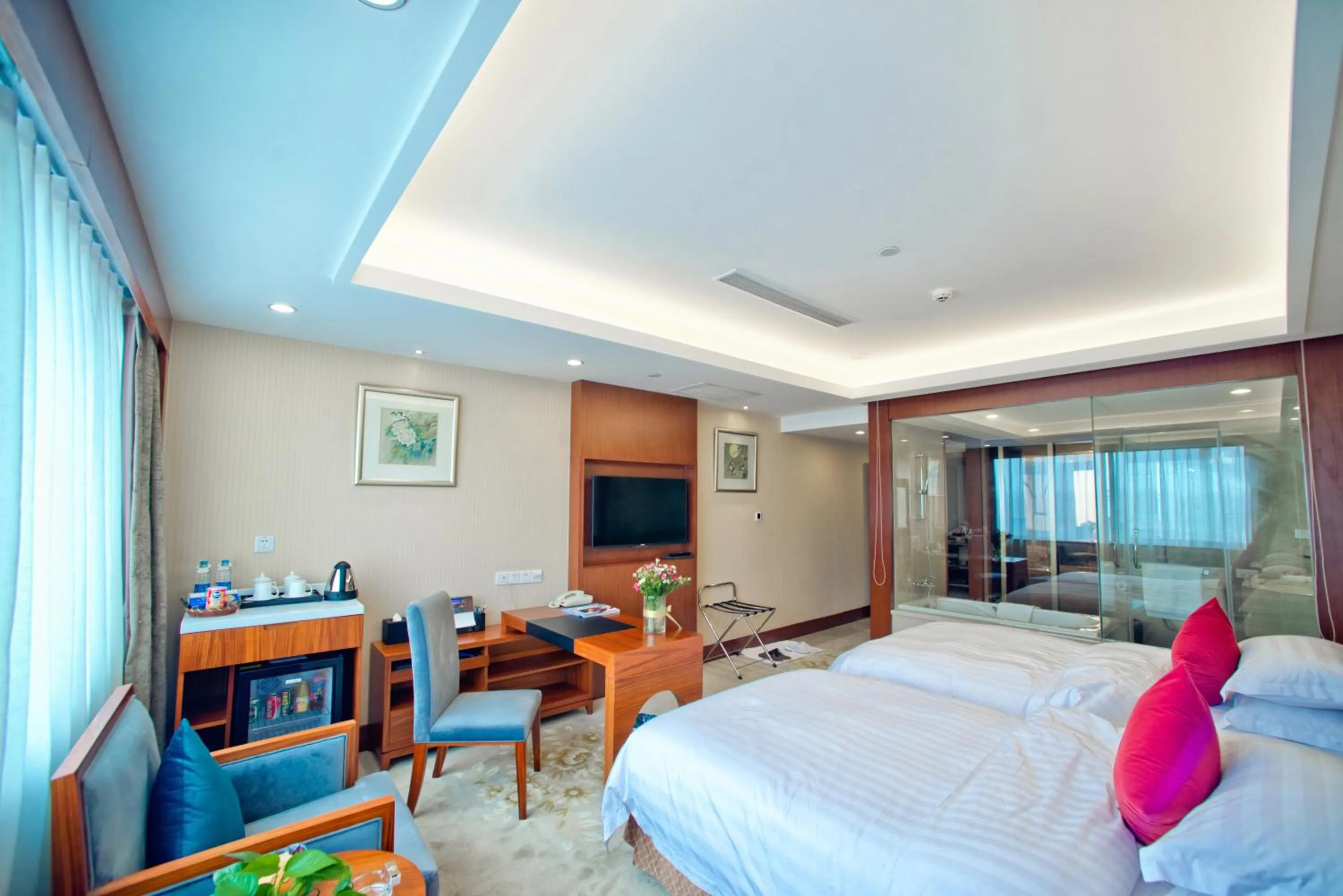 Bed in Huafang Jinling International Hotel Zhangjiagang