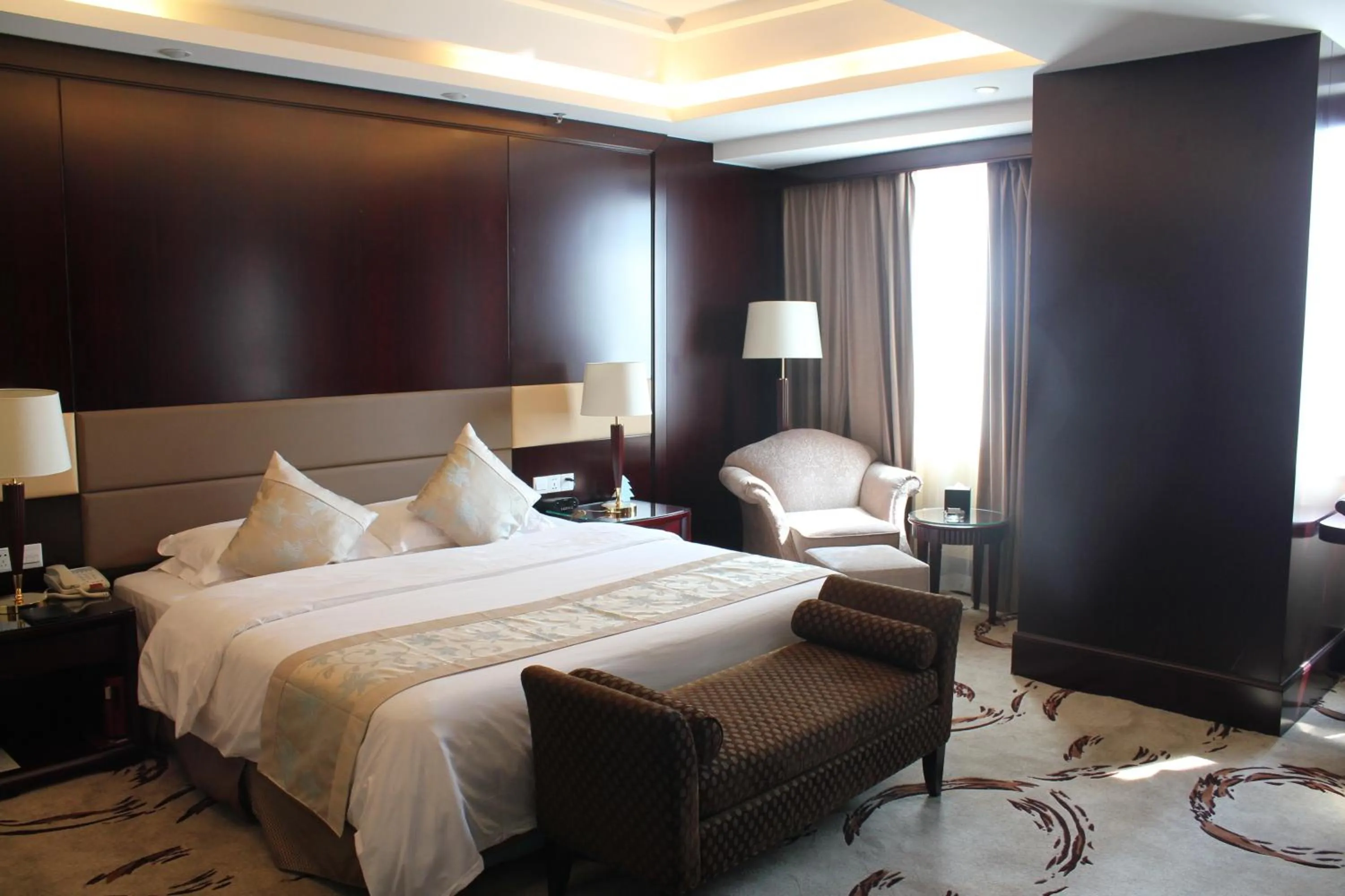 Bedroom, Bed in Huafang Jinling International Hotel Zhangjiagang