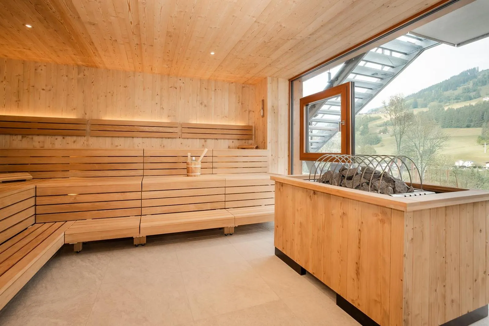 Sauna in Hotel Dorfer