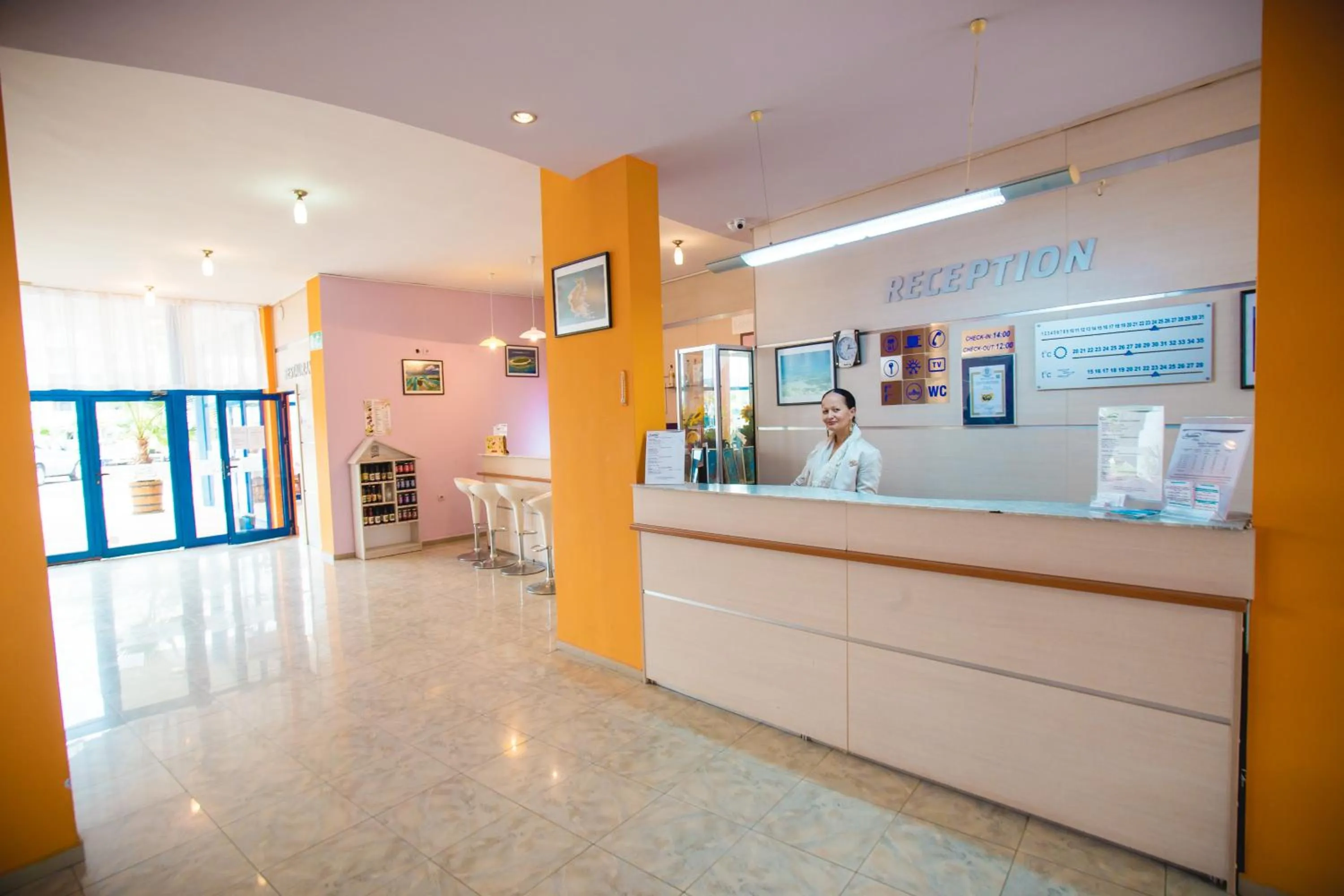 Lobby or reception in Hotel Bohemi