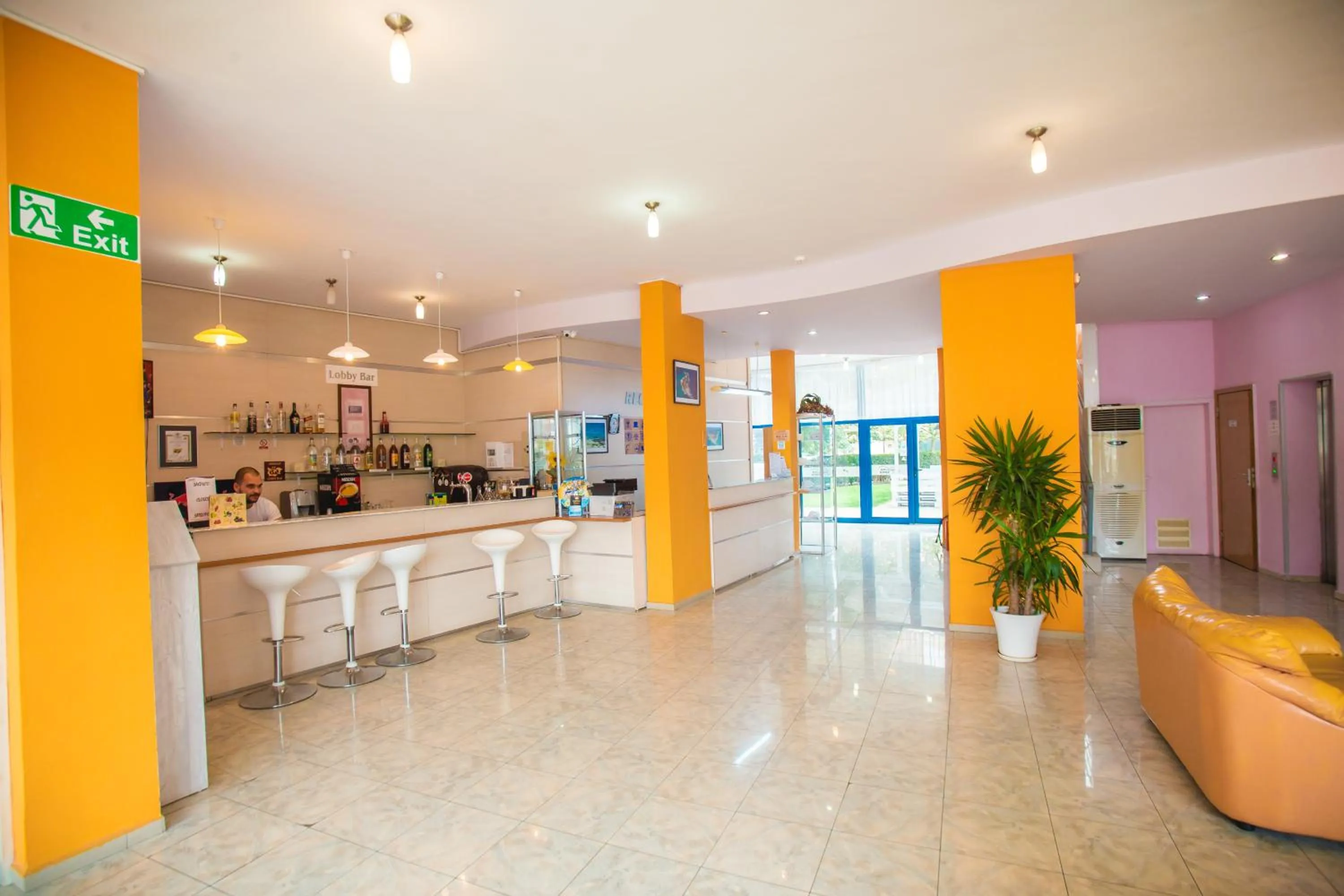 Lobby or reception in Hotel Bohemi