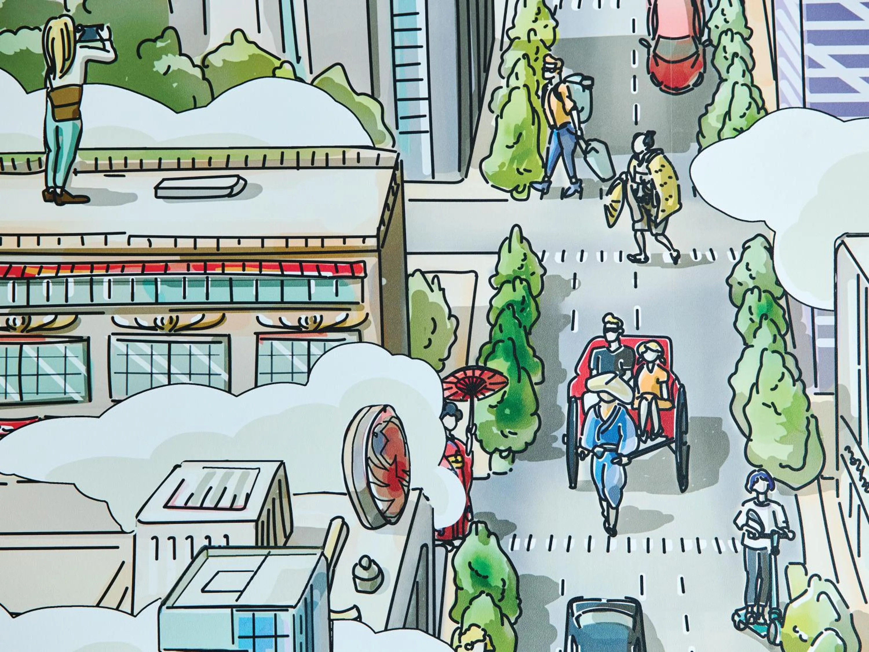 Decorative detail in Garner Hotel Osaka Honmachi Station by IHG